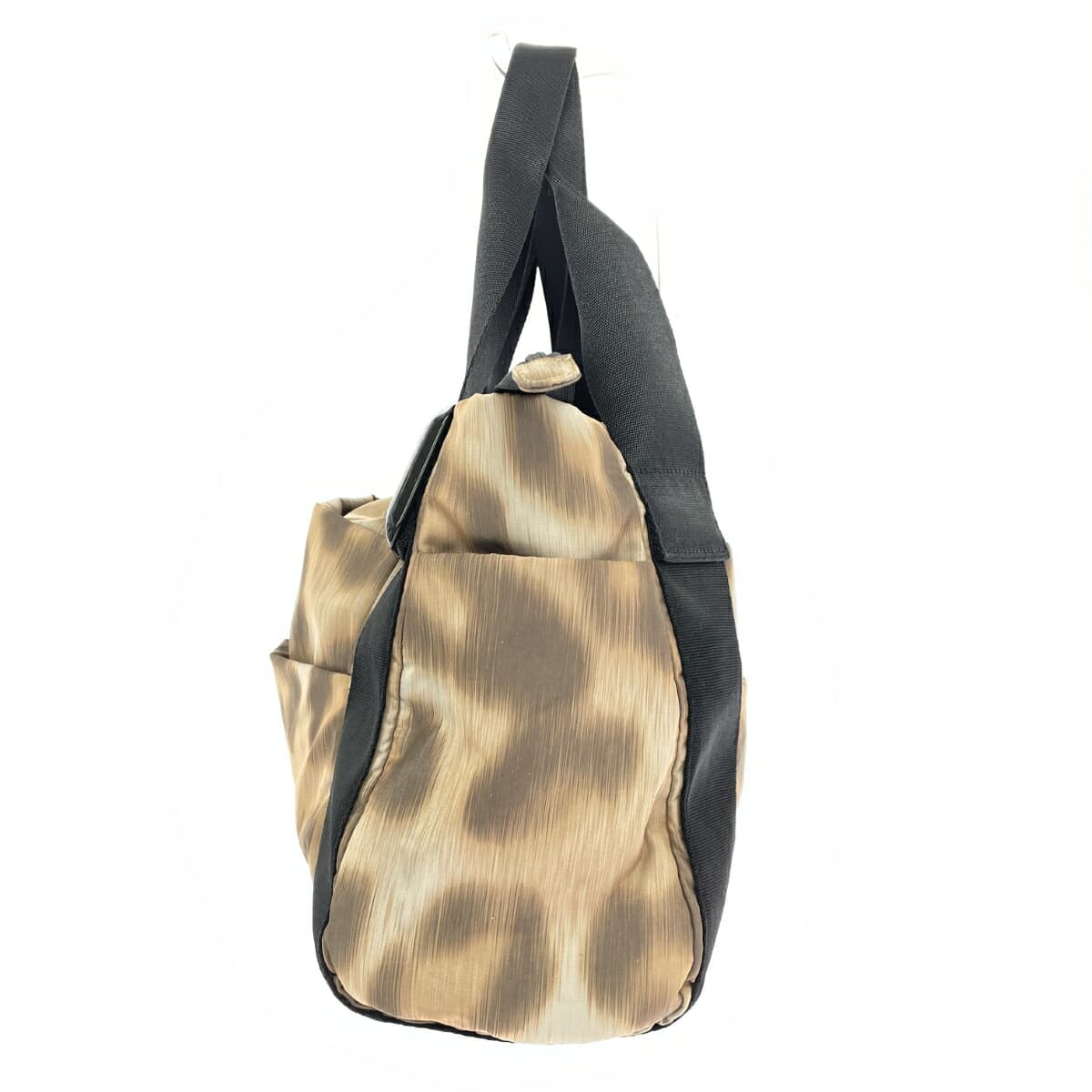 Papillonner Papilone Tote Bag Good Condition Leopard Pattern/Nylon Brown Women's 2