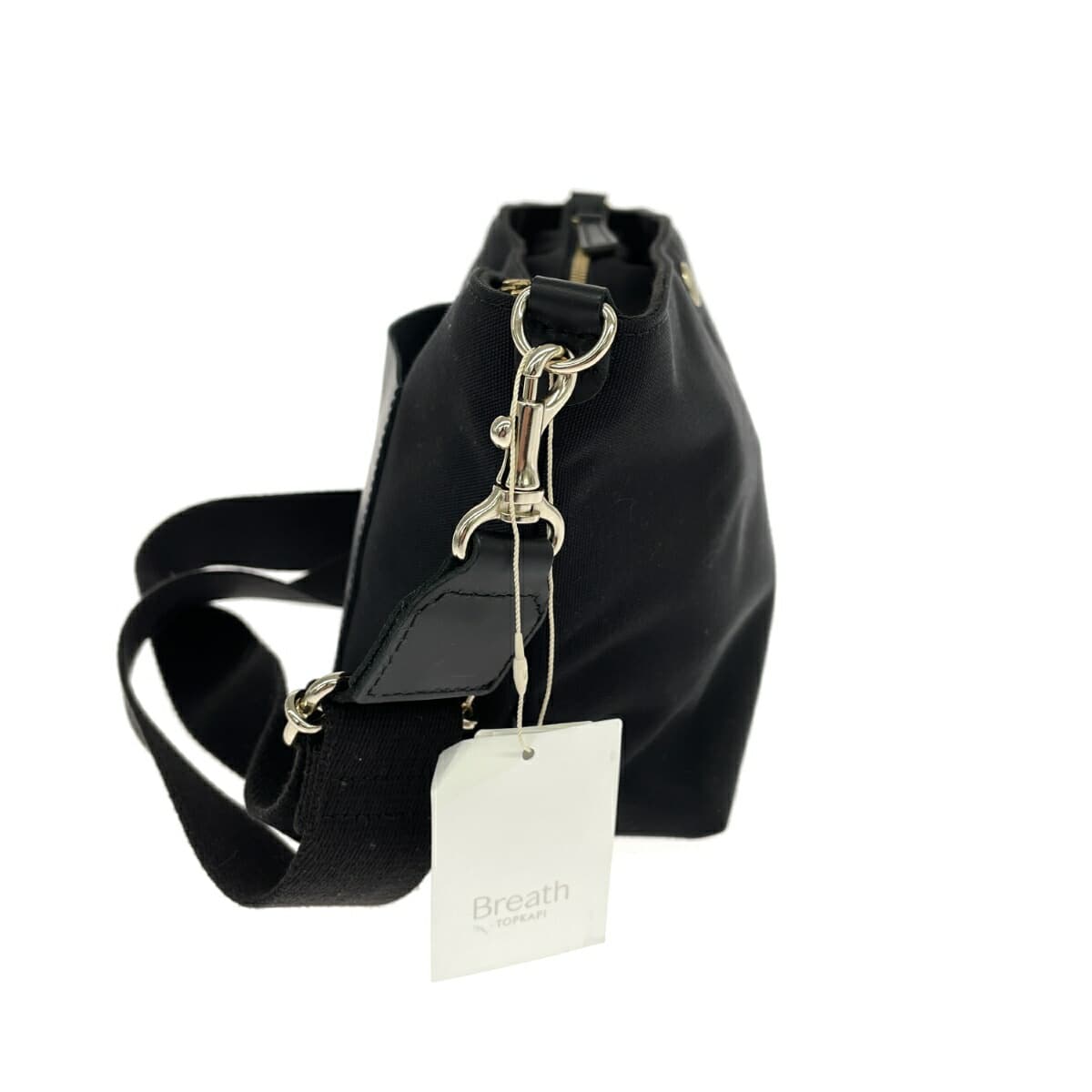 TOPKAPI Topkapi Breast Pouch/Shoulder Bag Unused Item Nylon × Leather Black Ladies 2