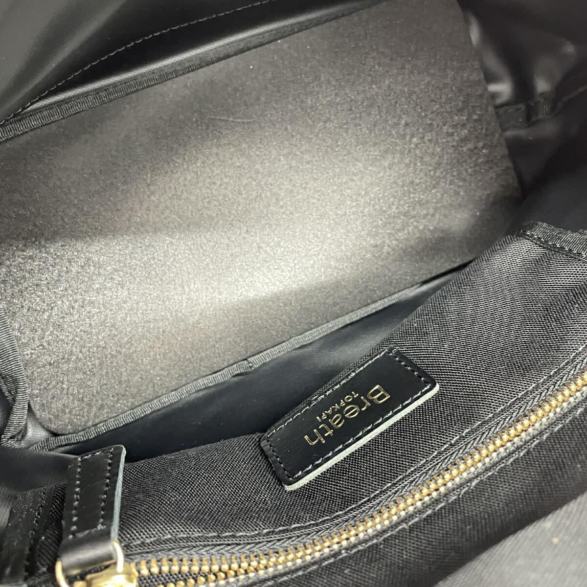 TOPKAPI Topkapi Breast Pouch/Shoulder Bag Unused Item Nylon × Leather Black Ladies 4