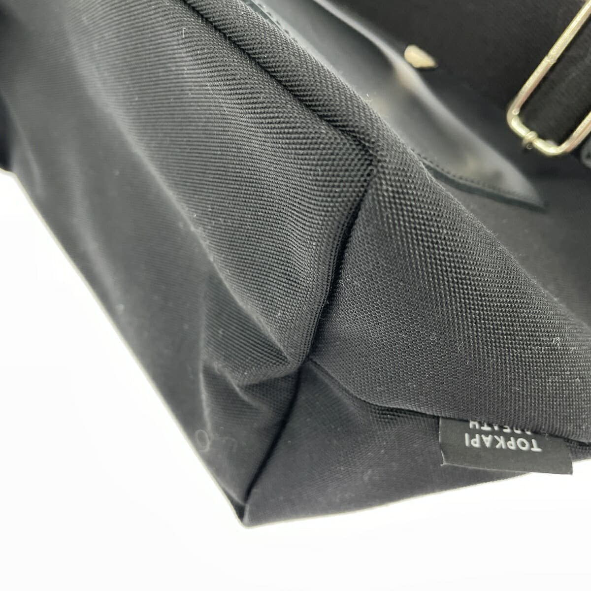 TOPKAPI Topkapi Breast Pouch/Shoulder Bag Unused Item Nylon × Leather Black Ladies 5
