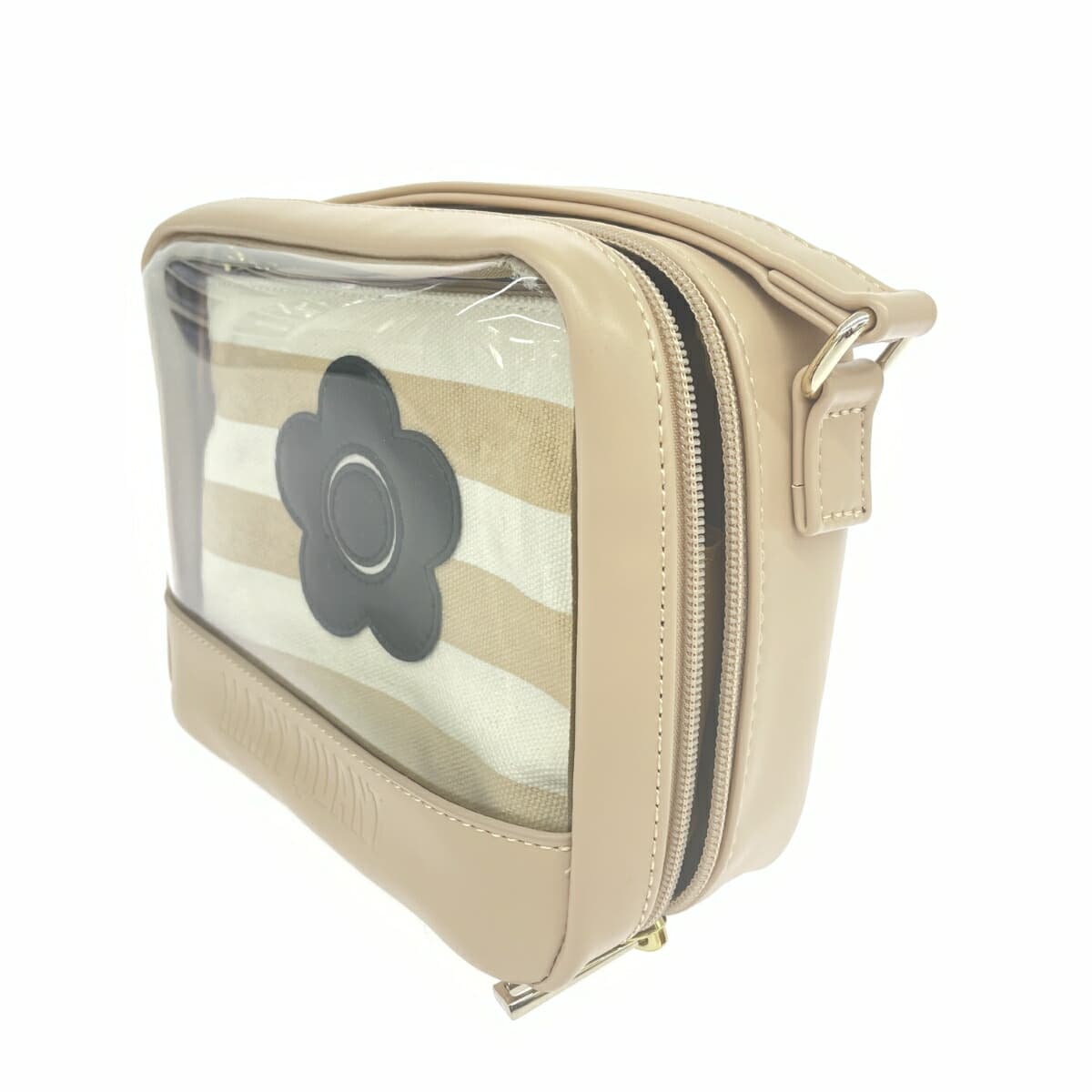 MARY QUANT Shoulder Bag PVC Beige Women's 4