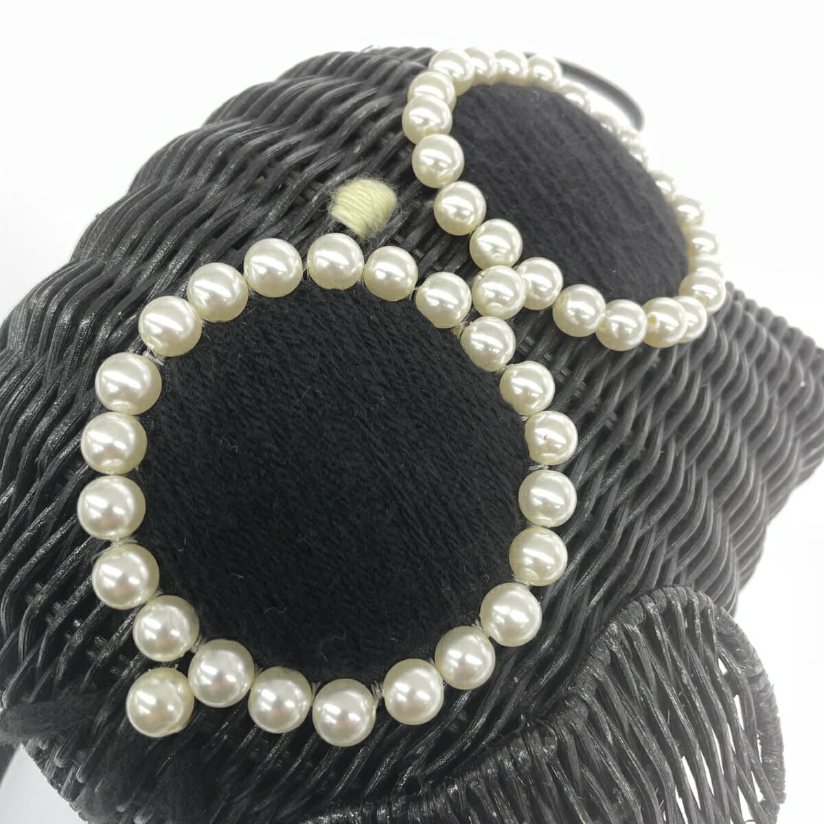 a-jolie Shoulder Bag / Hello Kitty / Rattan with scratches - Black Ladies 5