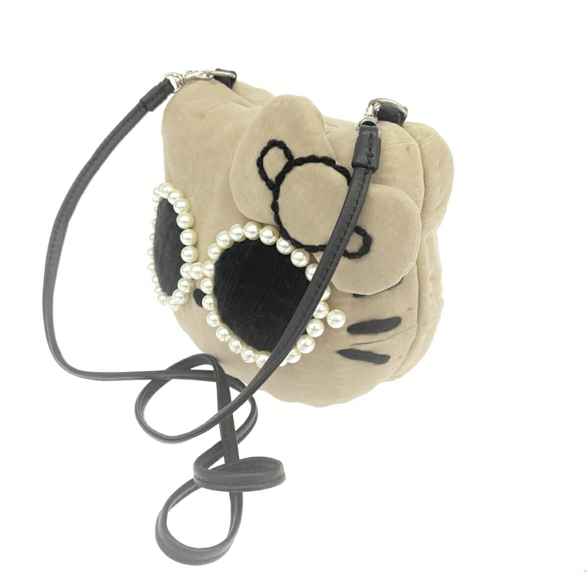 a-jolie Shoulder Bag / Hello Kitty / Stitch Gray Beige Women's 3