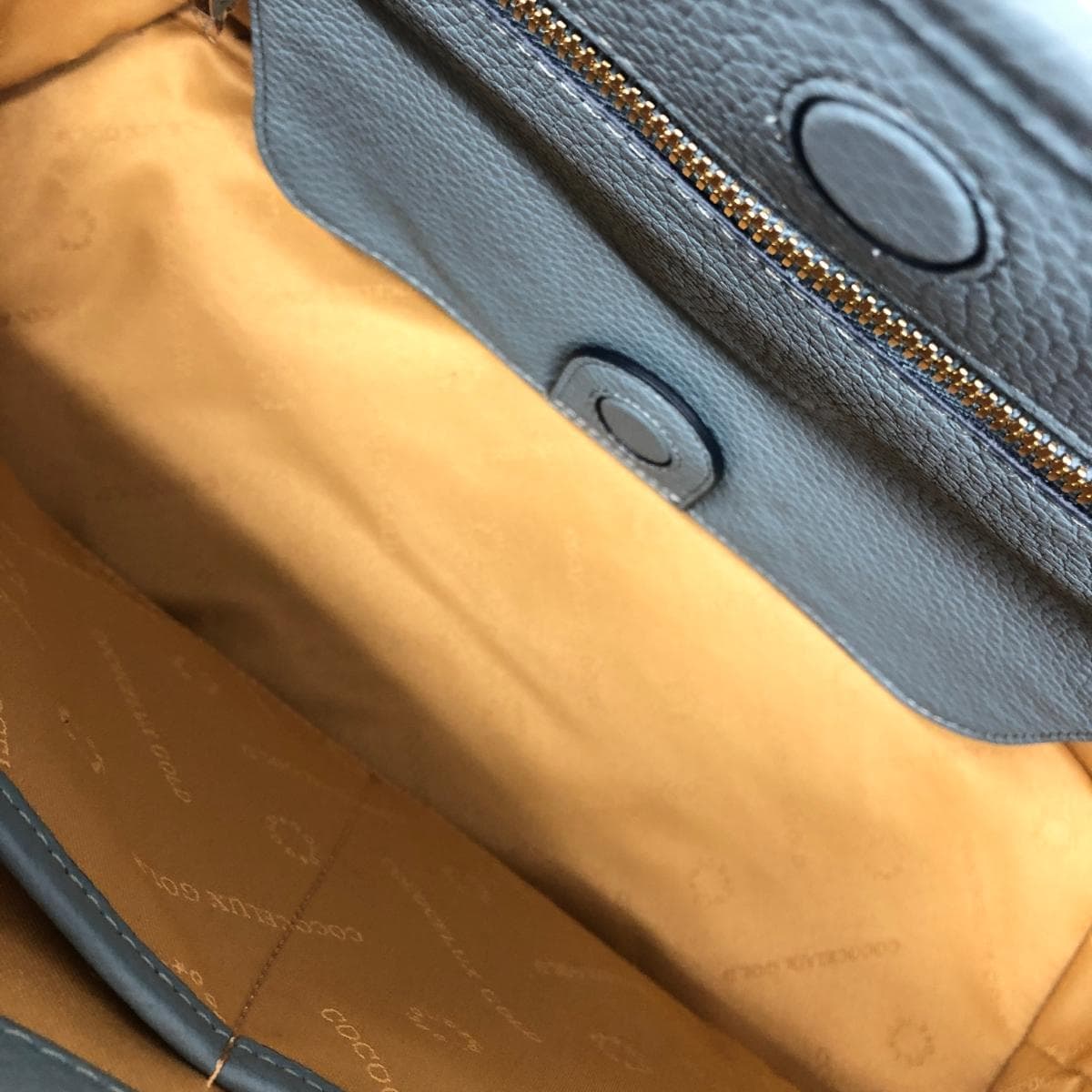 cococelux gold Coco Celux Gold Coco Celux Gold / 2WAY bag like new Leather 205DA0365 Blue Women's 5