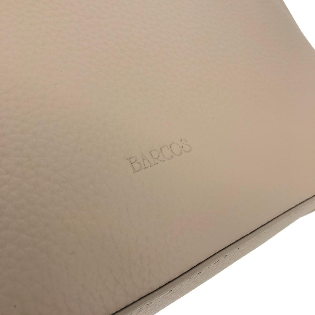 BARCOS 2WAY Bag Unused Item with Shoulder Bag Leather Greige Women's 6