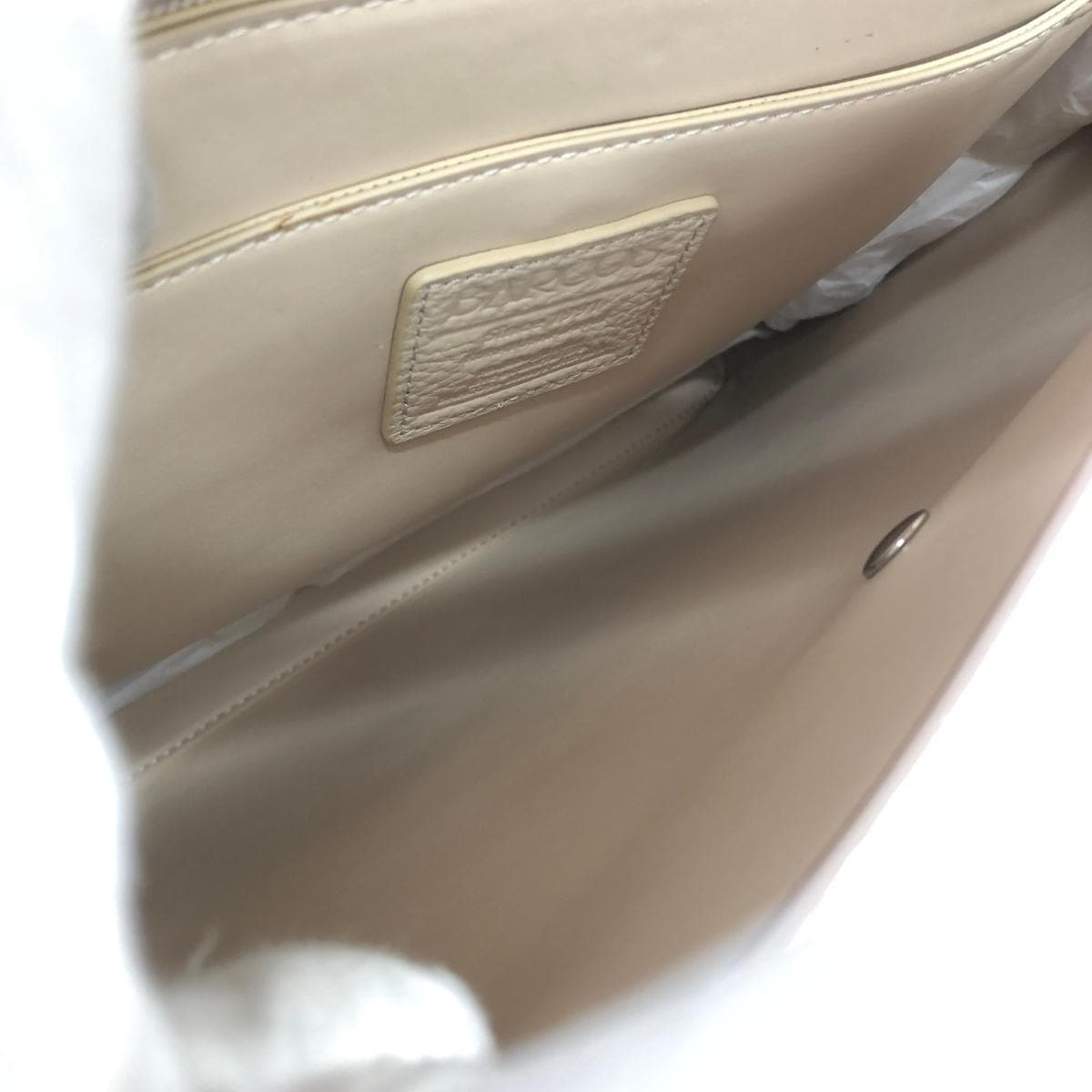 BARCOS 2WAY Bag Unused Item with Shoulder Bag Leather Greige Women's 9