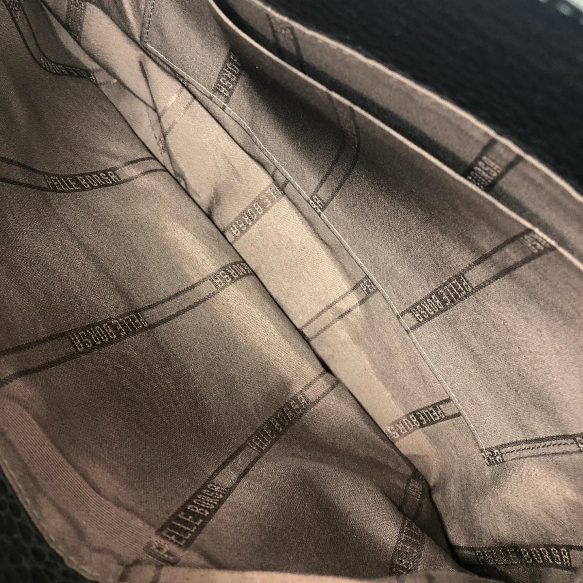 PELLE BORSA Tote Bag Leather Black Unisex 5