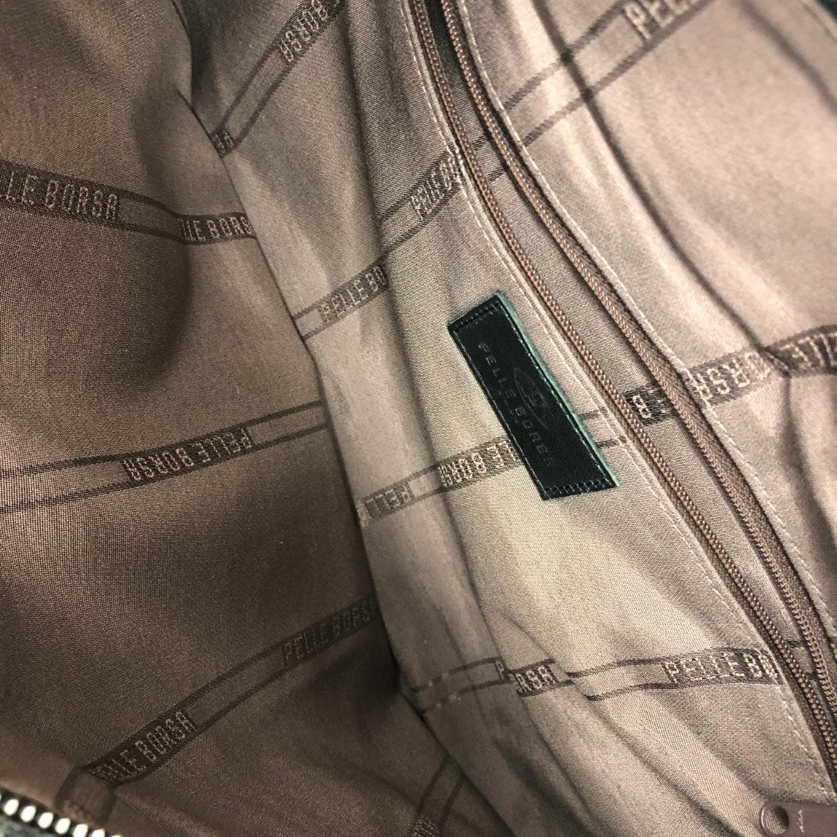 PELLE BORSA Tote Bag Leather Black Unisex 6