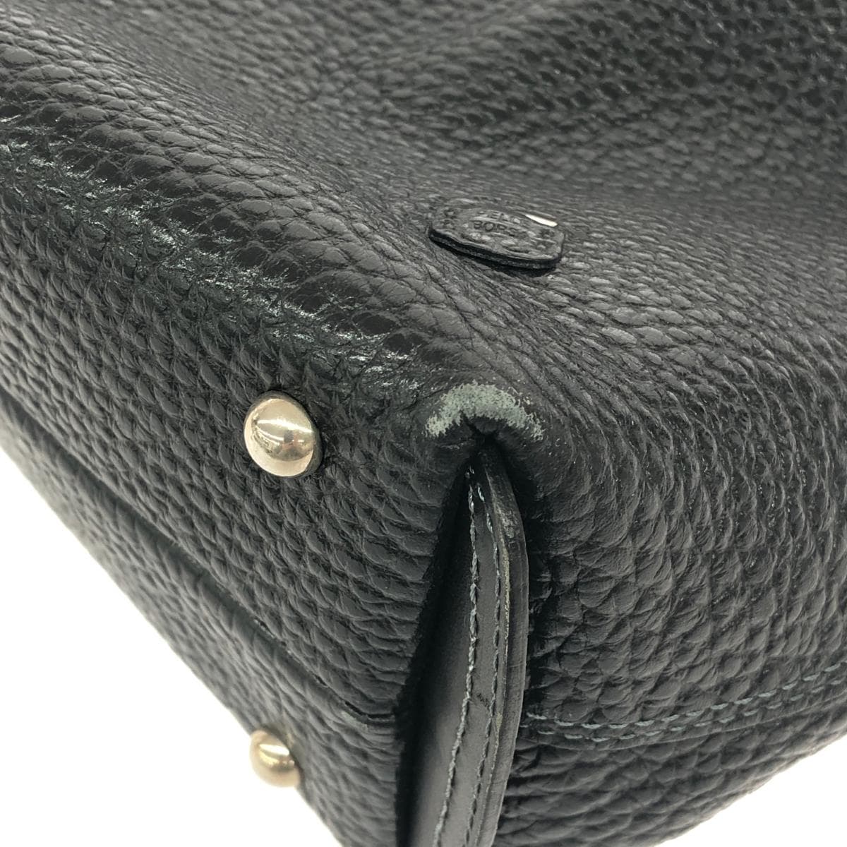 PELLE BORSA Tote Bag Leather Black Unisex 8