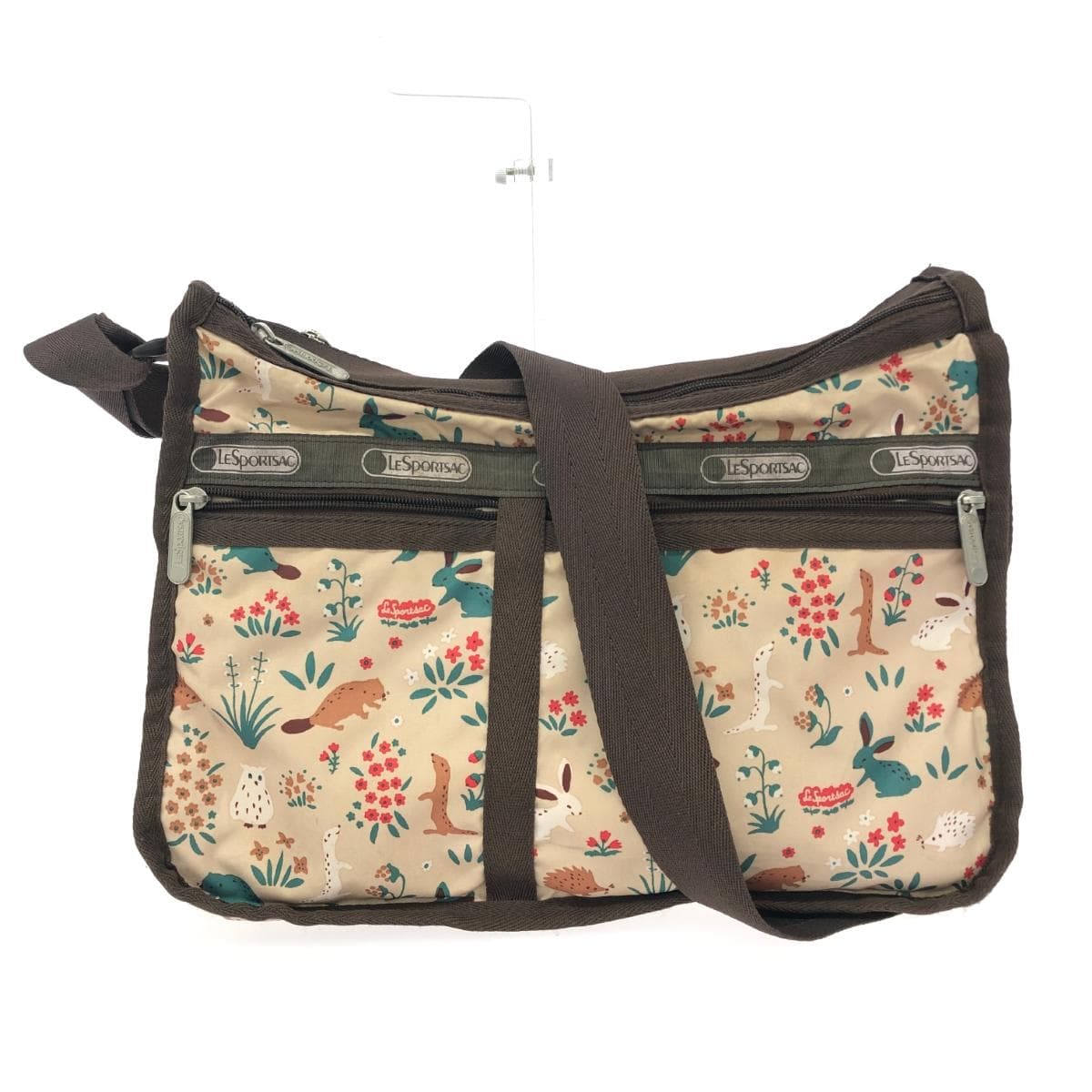 LeSportsac Shoulder Bag Animal Print/Nylon Beige Women's