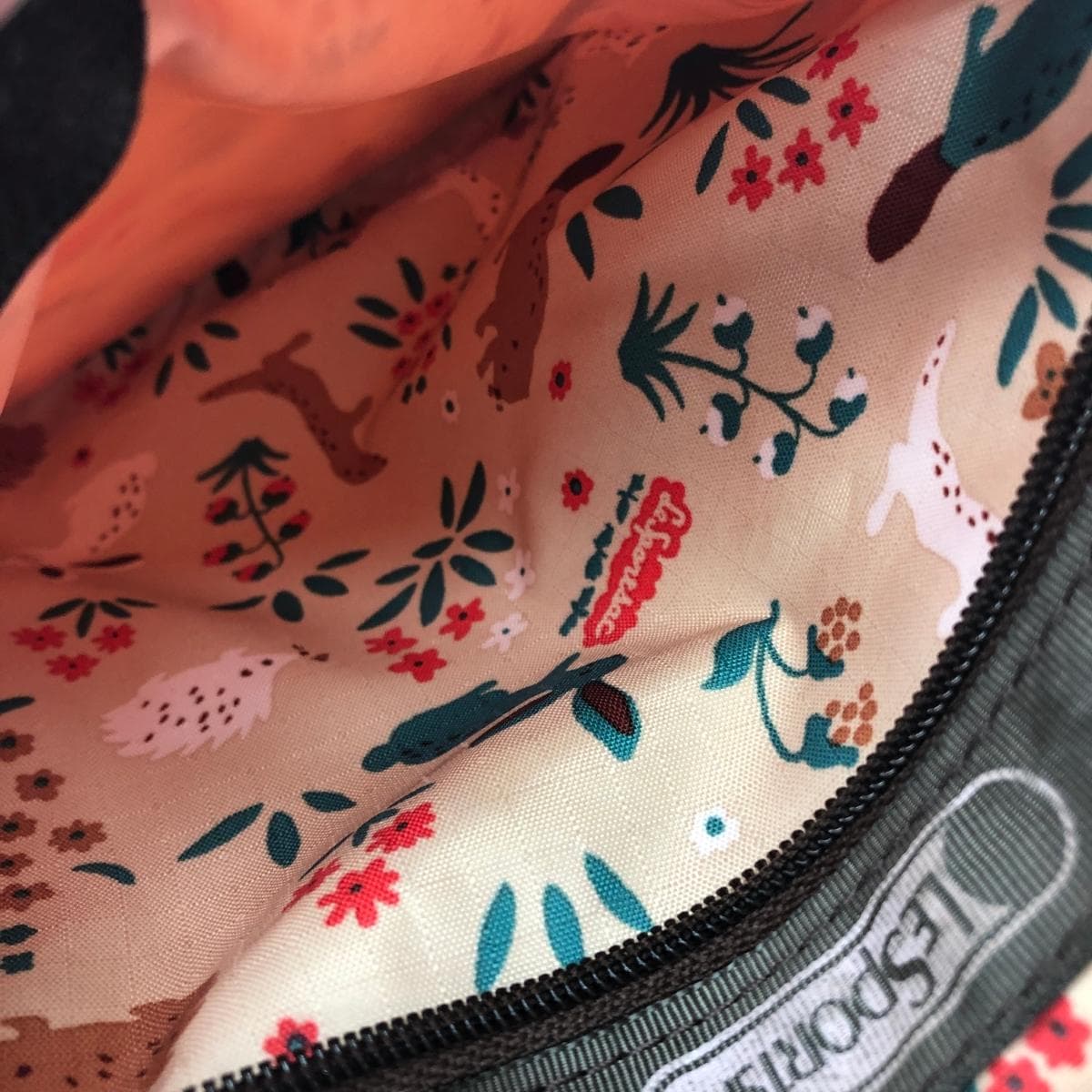 LeSportsac Shoulder Bag Animal Print/Nylon Beige Women's 7