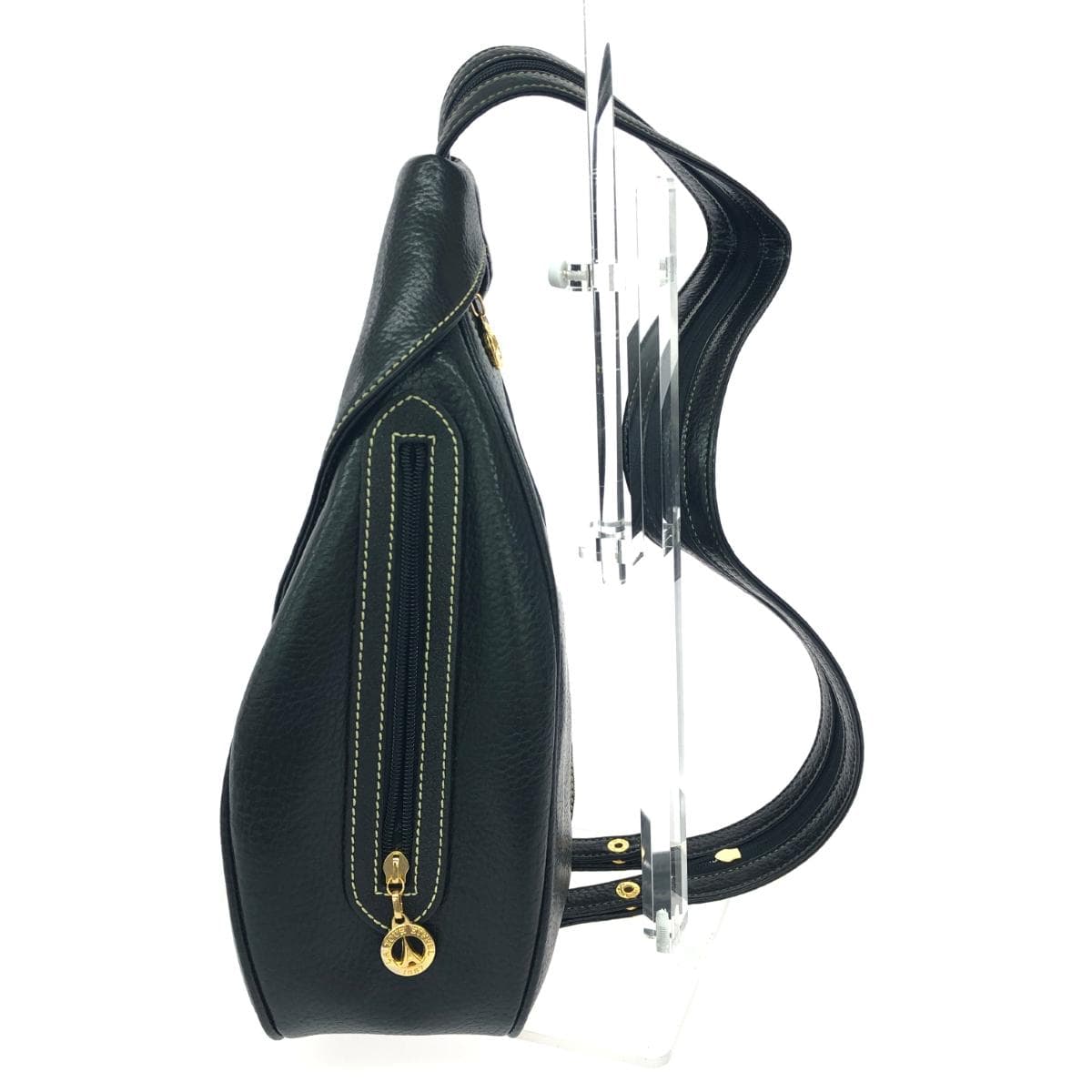 LA TOUR EIFFEL 2WAY Body Bag Excellent Condition PVC Black Women's 2