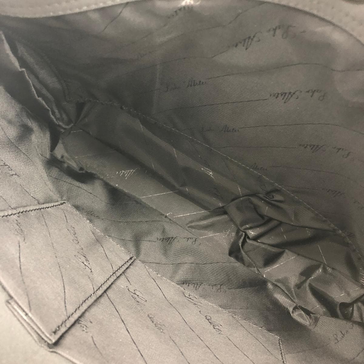 Lake Alster Tote Bag Unused Chenille Weave Black Women's 4