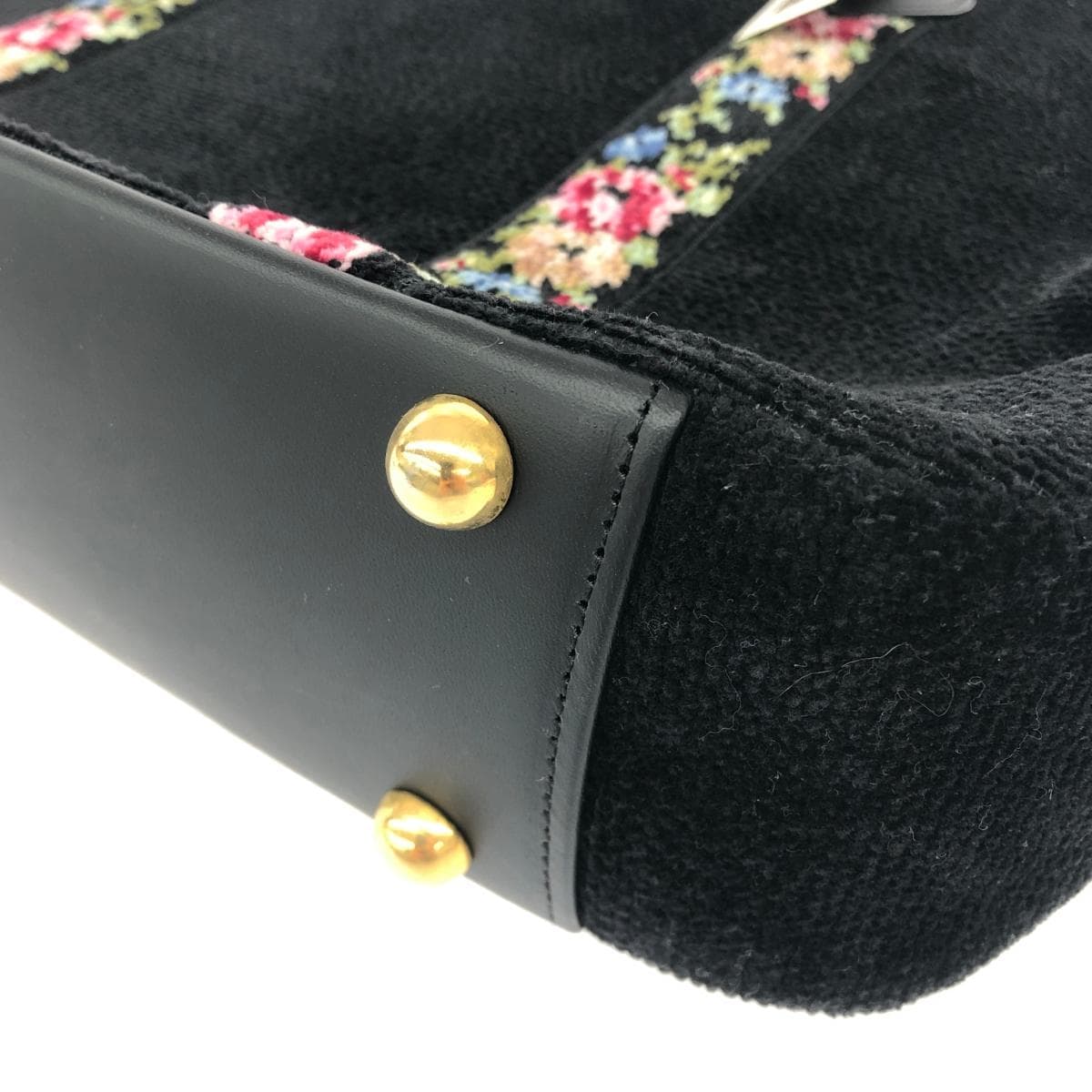 Lake Alster Tote Bag Unused Chenille Weave Black Women's 8