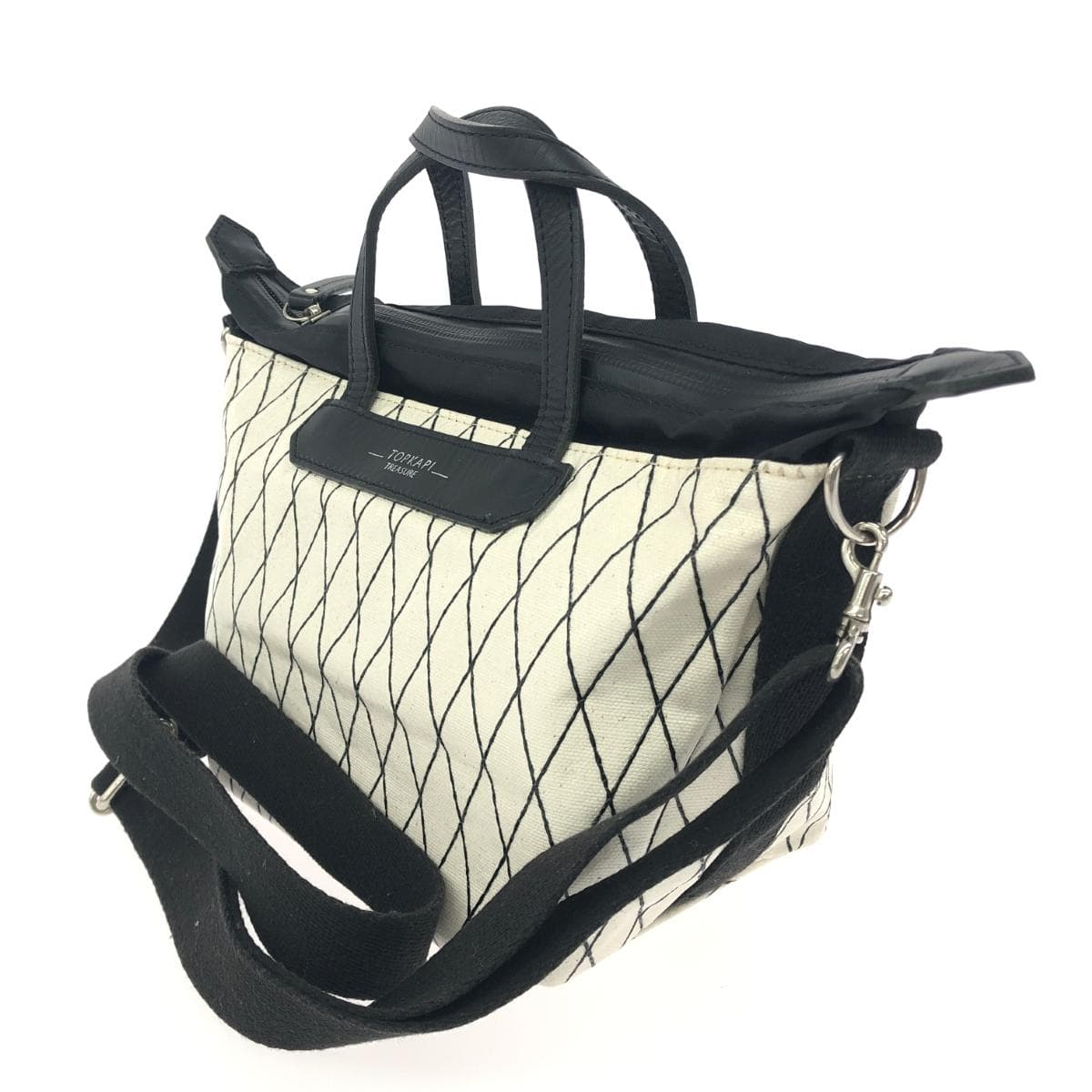 TREASURE TOPKAPI 2WAY Bag Water-repellent/Nylon White Ladies 3