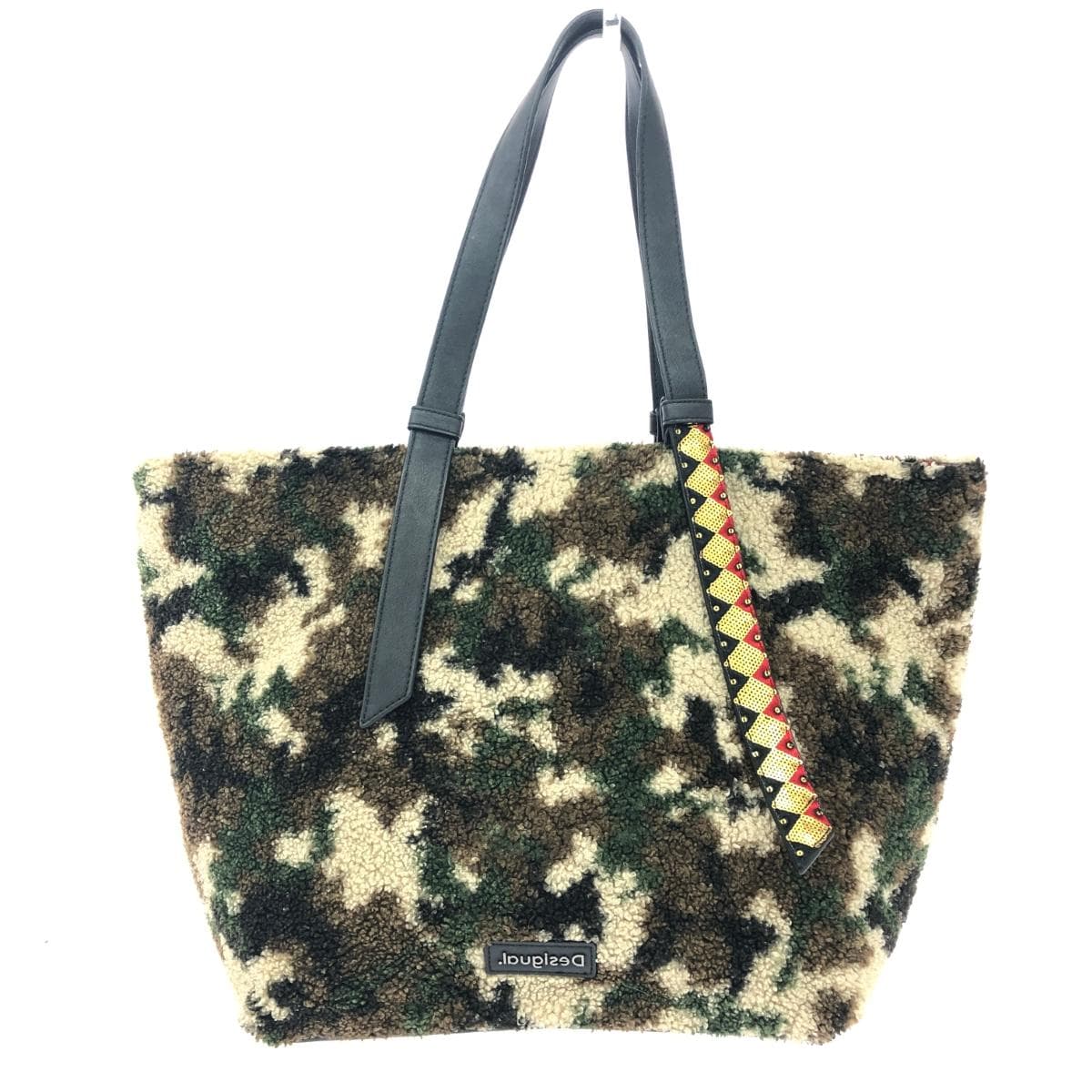 Desigual Boa Tote Bag Camouflage Brown Unisex