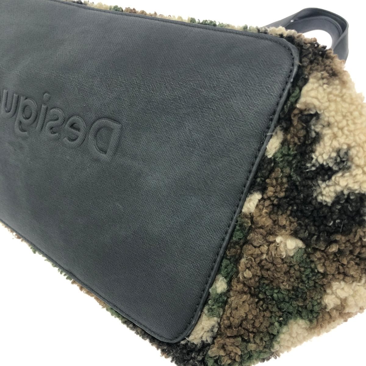 Desigual Boa Tote Bag Camouflage Brown Unisex 6