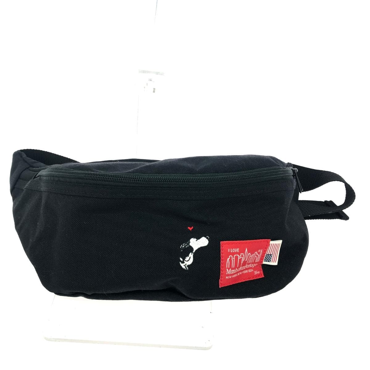 Manhattan Portage x Peanuts / Body Bag Snoopy / Nylon Black Unisex