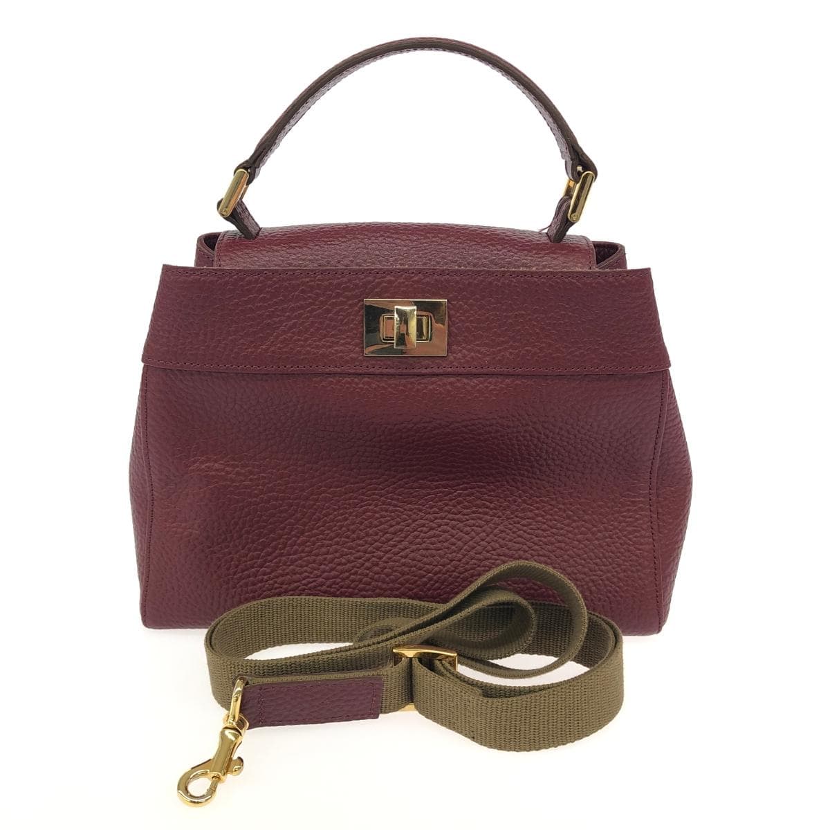 ATAO 2WAY Bag / Little Lab Leather Bordeaux Ladies