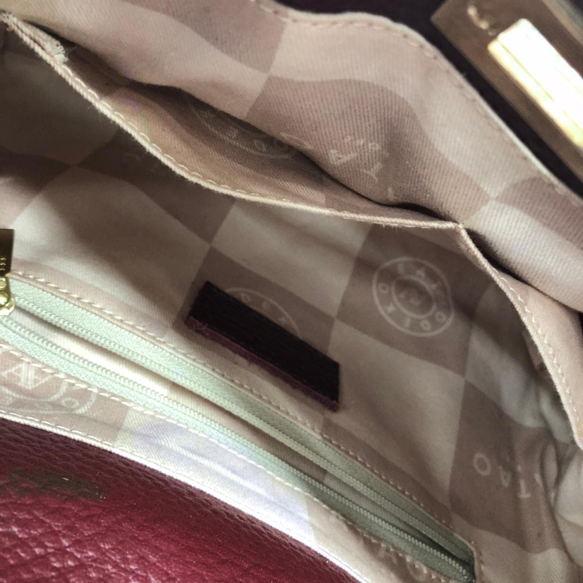 ATAO 2WAY Bag / Little Lab Leather Bordeaux Ladies 5