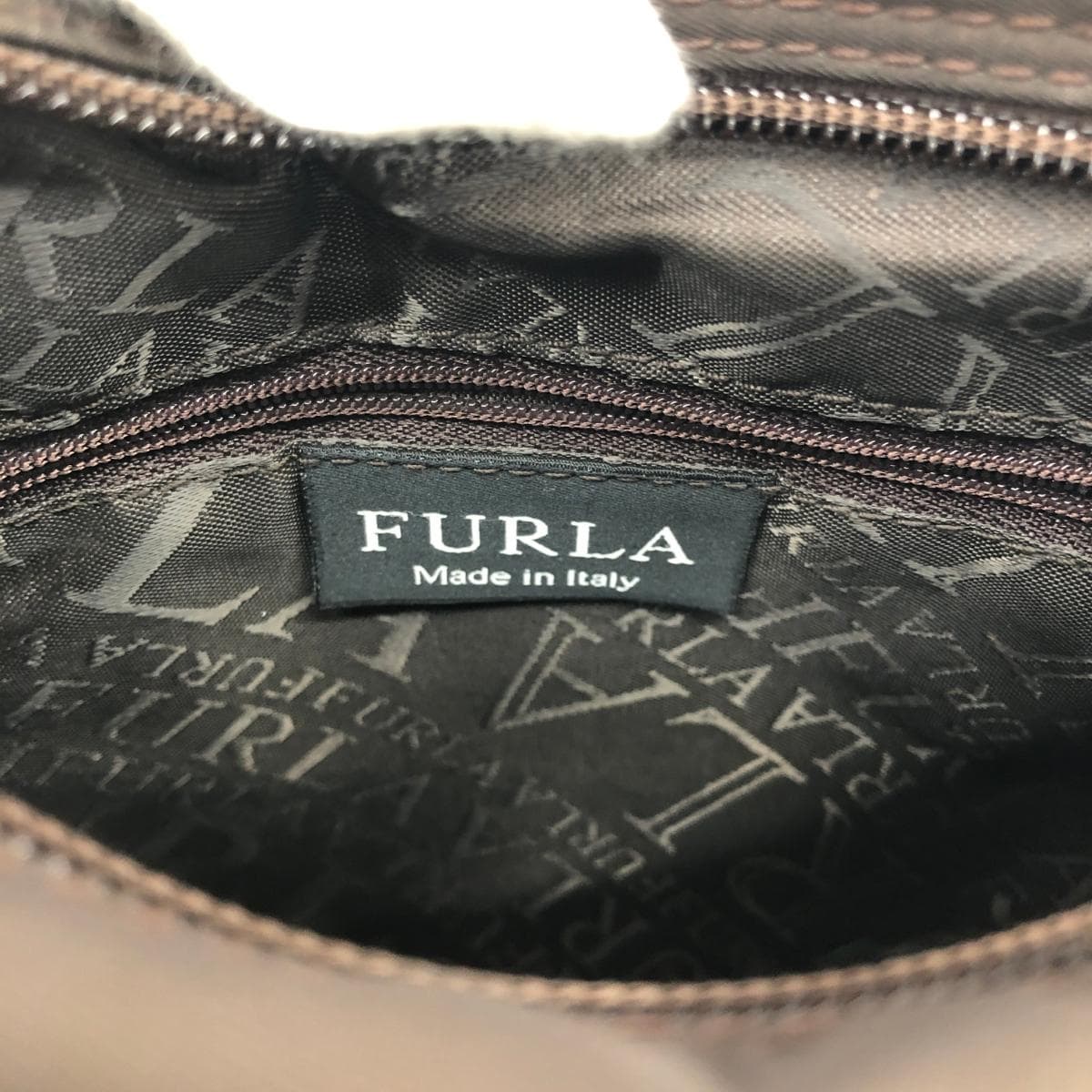 FURLA One Shoulder Bag Nylon Khaki Women's 7