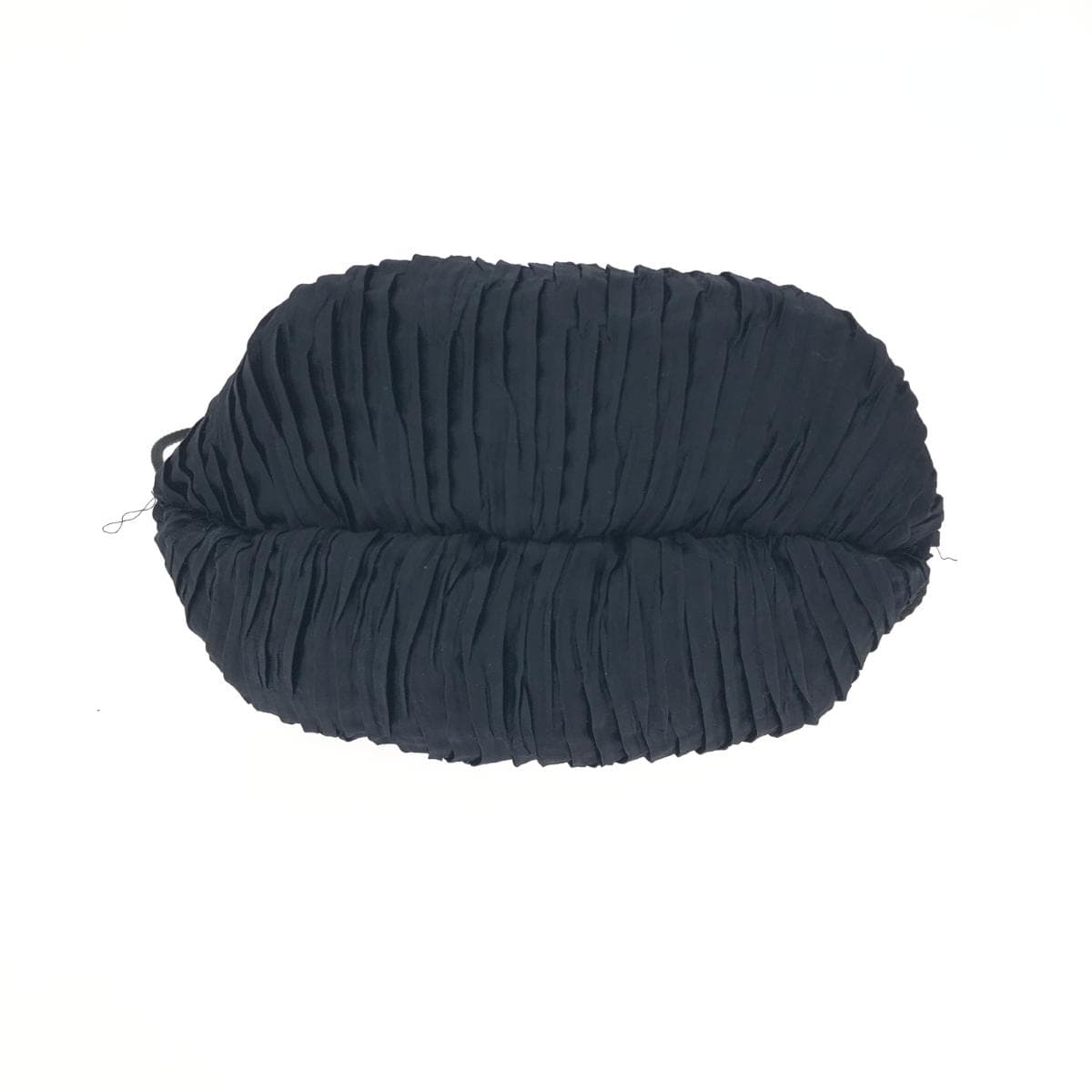 LA BAGAGERIE Drawstring Shoulder Bag Good Condition Satin Black Women's 4