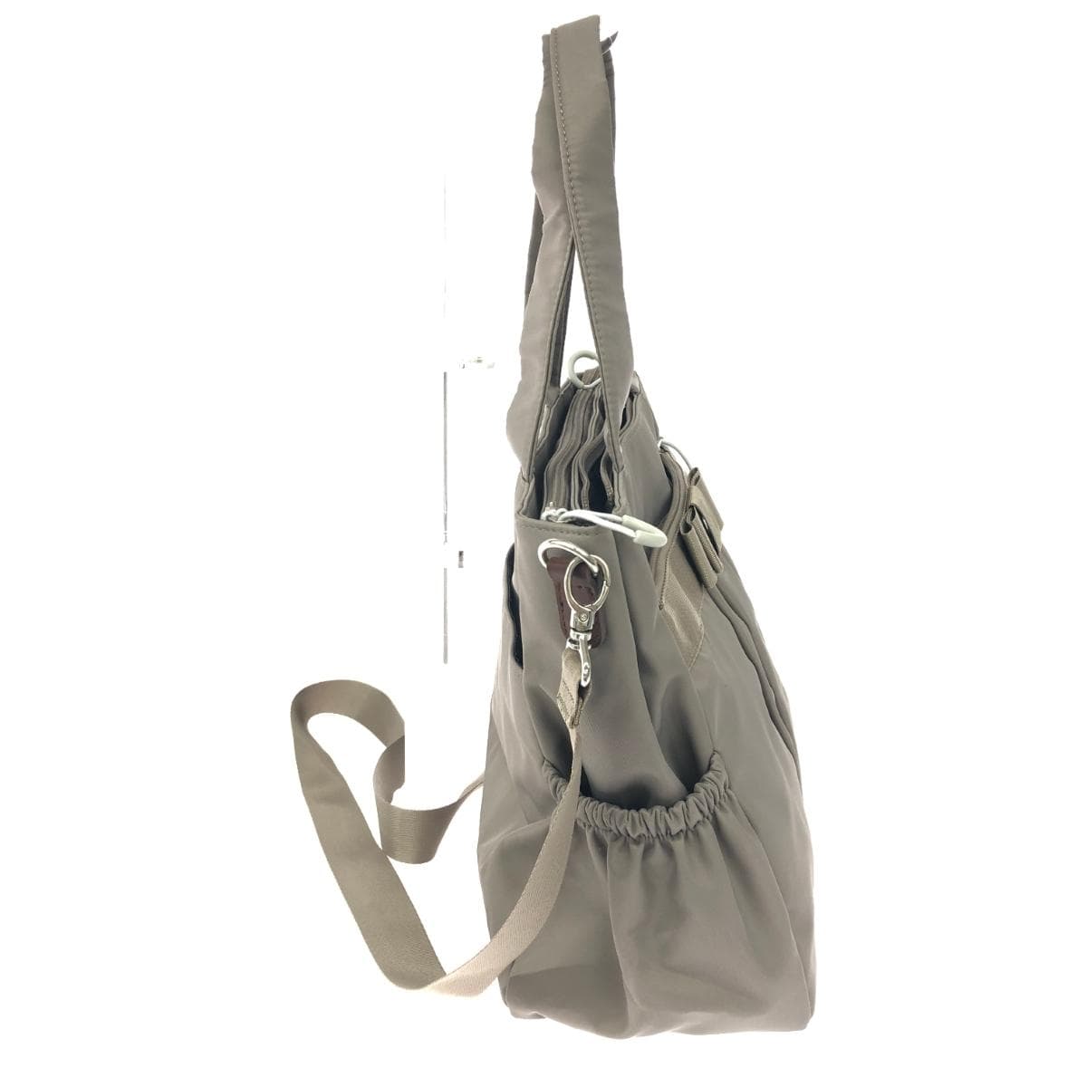Deuxième Classe 2WAY bag, good condition, nylon, gray, women's 2