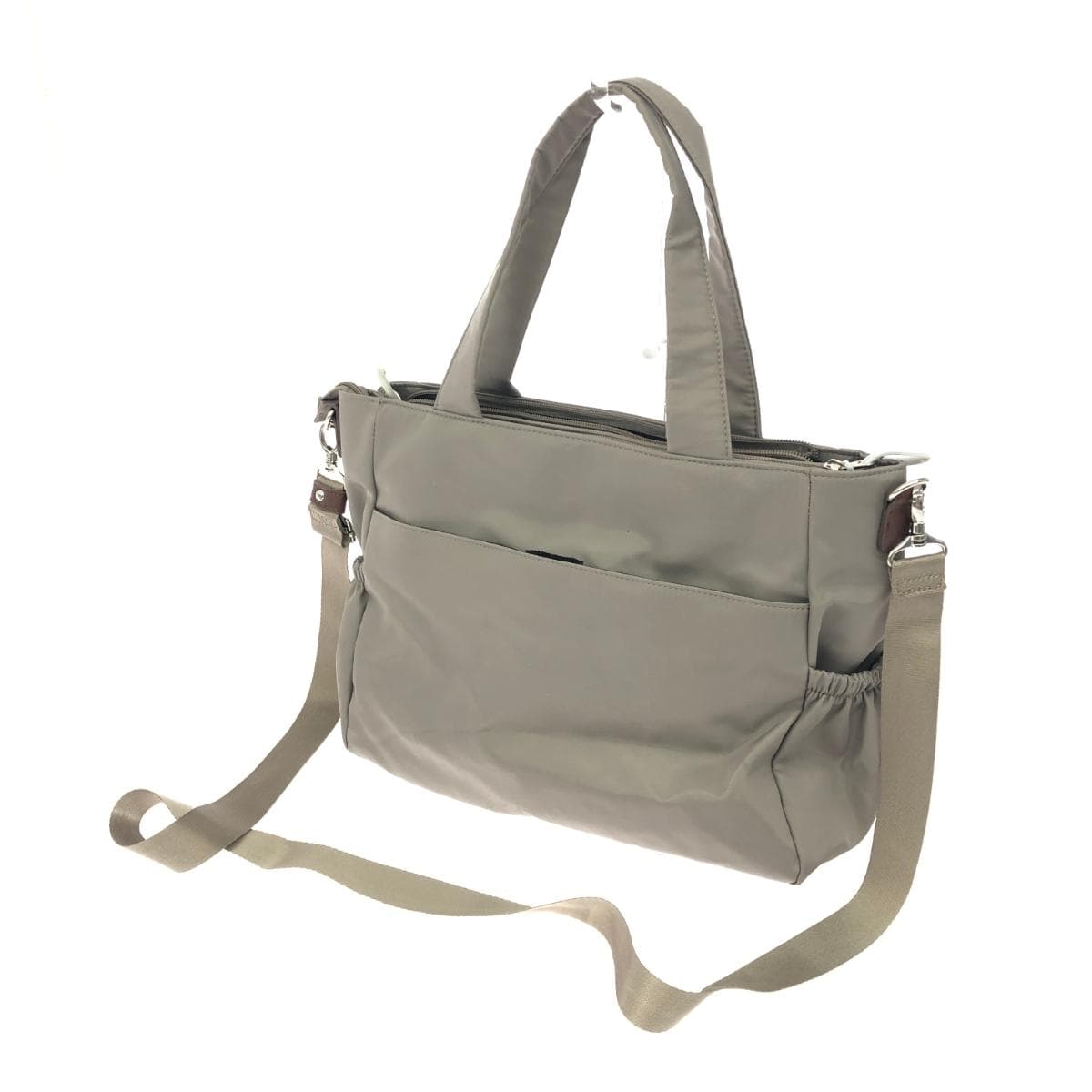 Deuxième Classe 2WAY bag, good condition, nylon, gray, women's 3