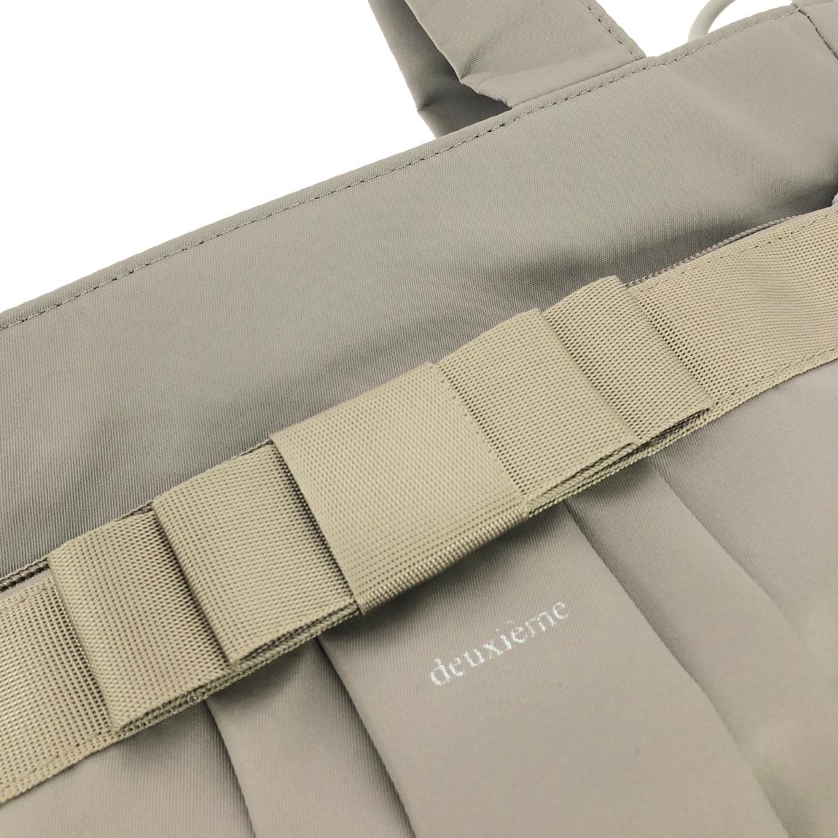 Deuxième Classe 2WAY bag, good condition, nylon, gray, women's 6