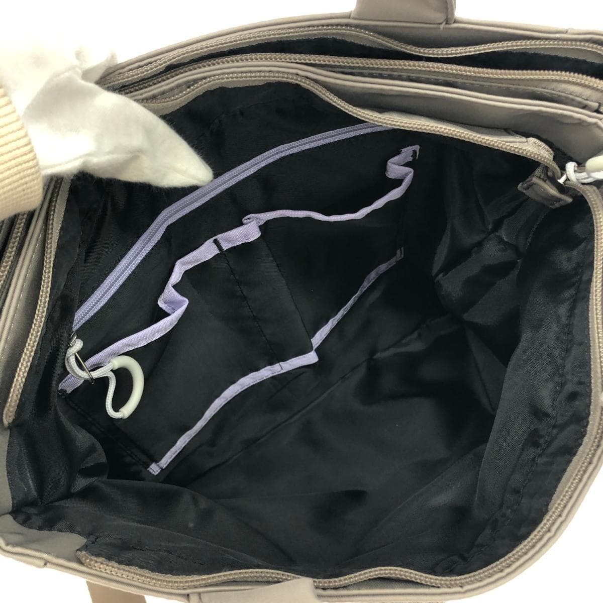 Deuxième Classe 2WAY bag, good condition, nylon, gray, women's 8