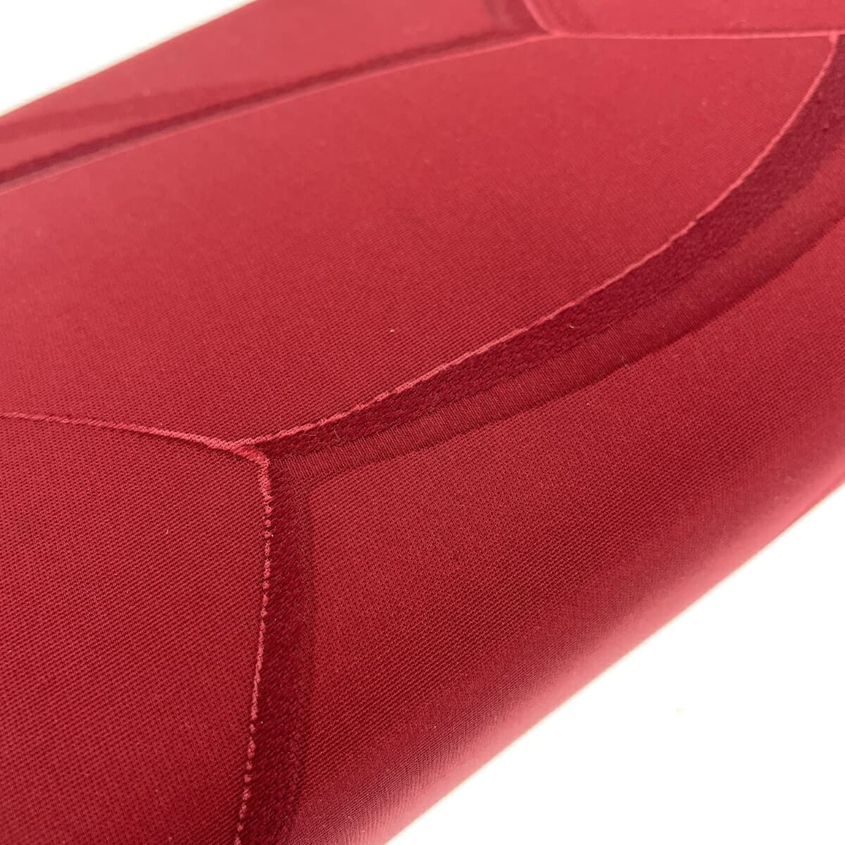 No-brand clasp chain clutch bag, traditional Japanese attire, satin, red, for ladies 8