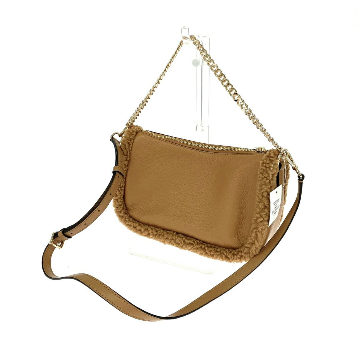 MICHAEL KORS 2WAY Shoulder Bag Like New Fake Mouton 35F4G1QC8L Brown Ladies 3