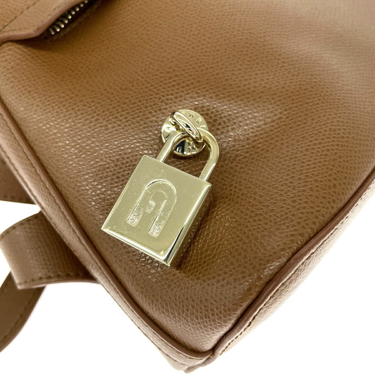 FURLA Piper in good condition, leather, brown, for women 7