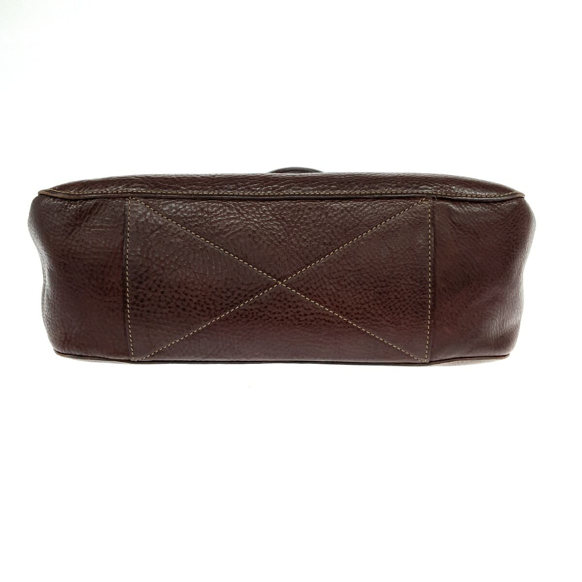 Genten Tote Bag Leather Brown Women's 4