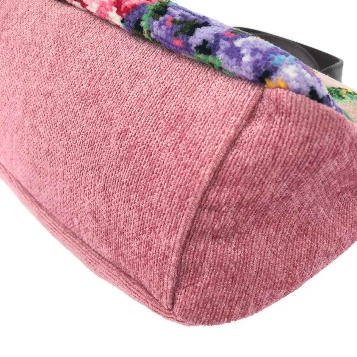 Lake Alster handbag, like new, floral pattern / chenille weave, pink, for ladies 7