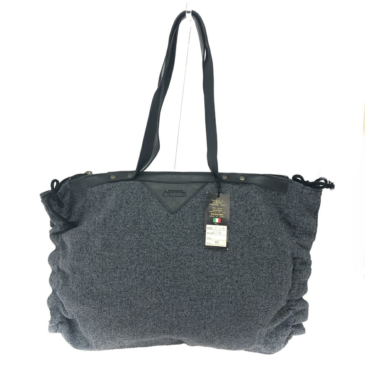 Alberio - Alberio/Tote Bag Like New Tweed Gray Women's