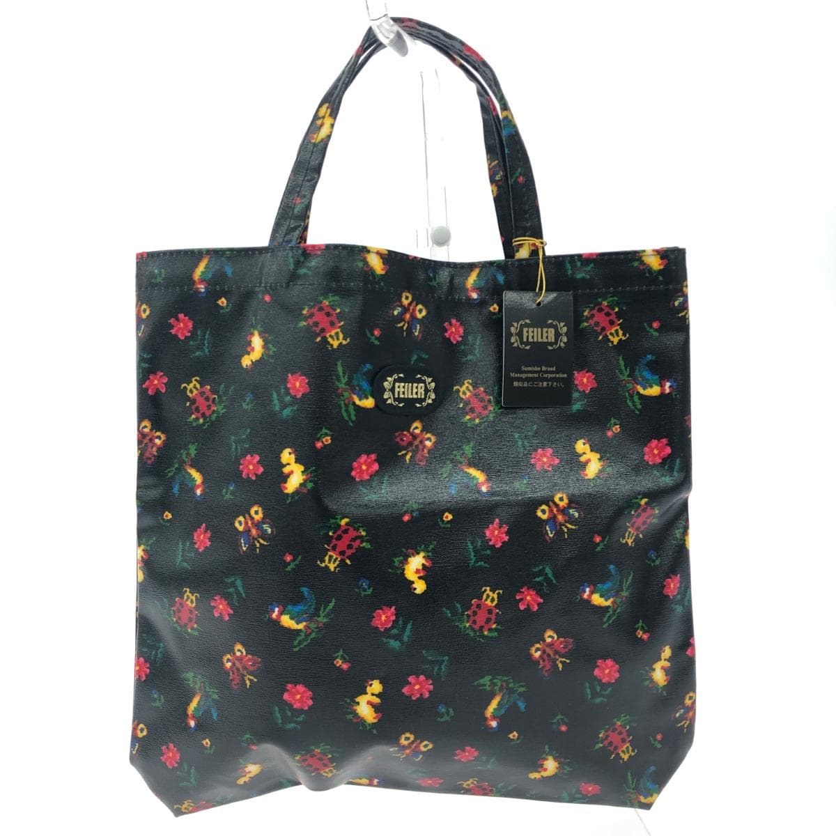 FEILER Tote Bag Like New Heidi/PVC Black Ladies
