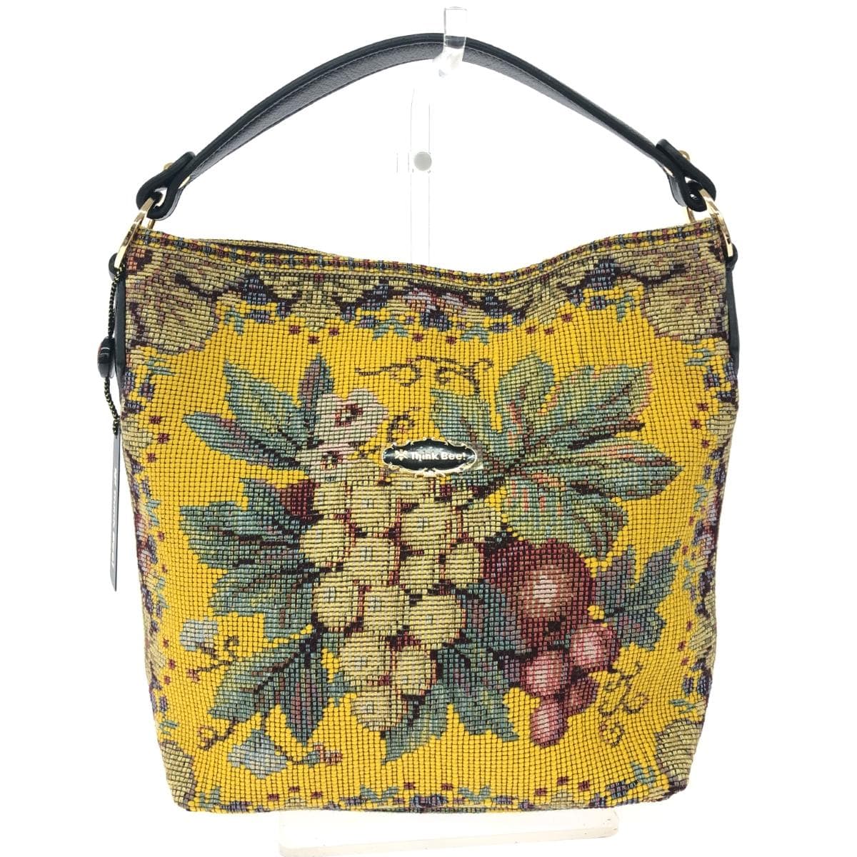 Think Bee One Shoulder Bag Unused Item Fruits/Tapestry Yellow Ladies