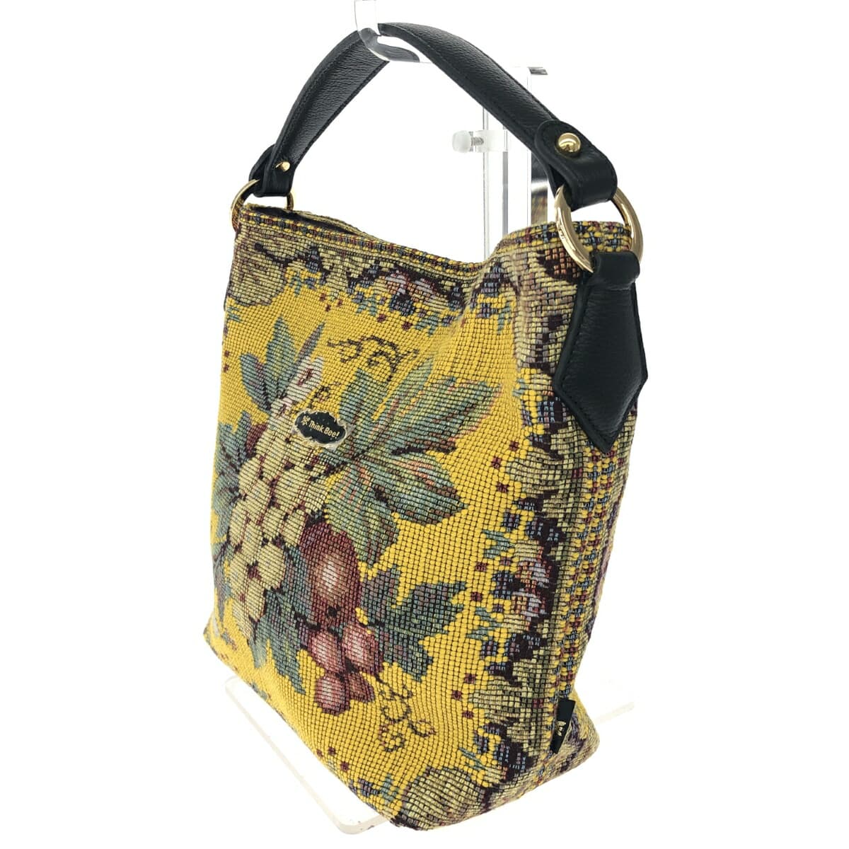 Think Bee One Shoulder Bag Unused Item Fruits/Tapestry Yellow Ladies 3