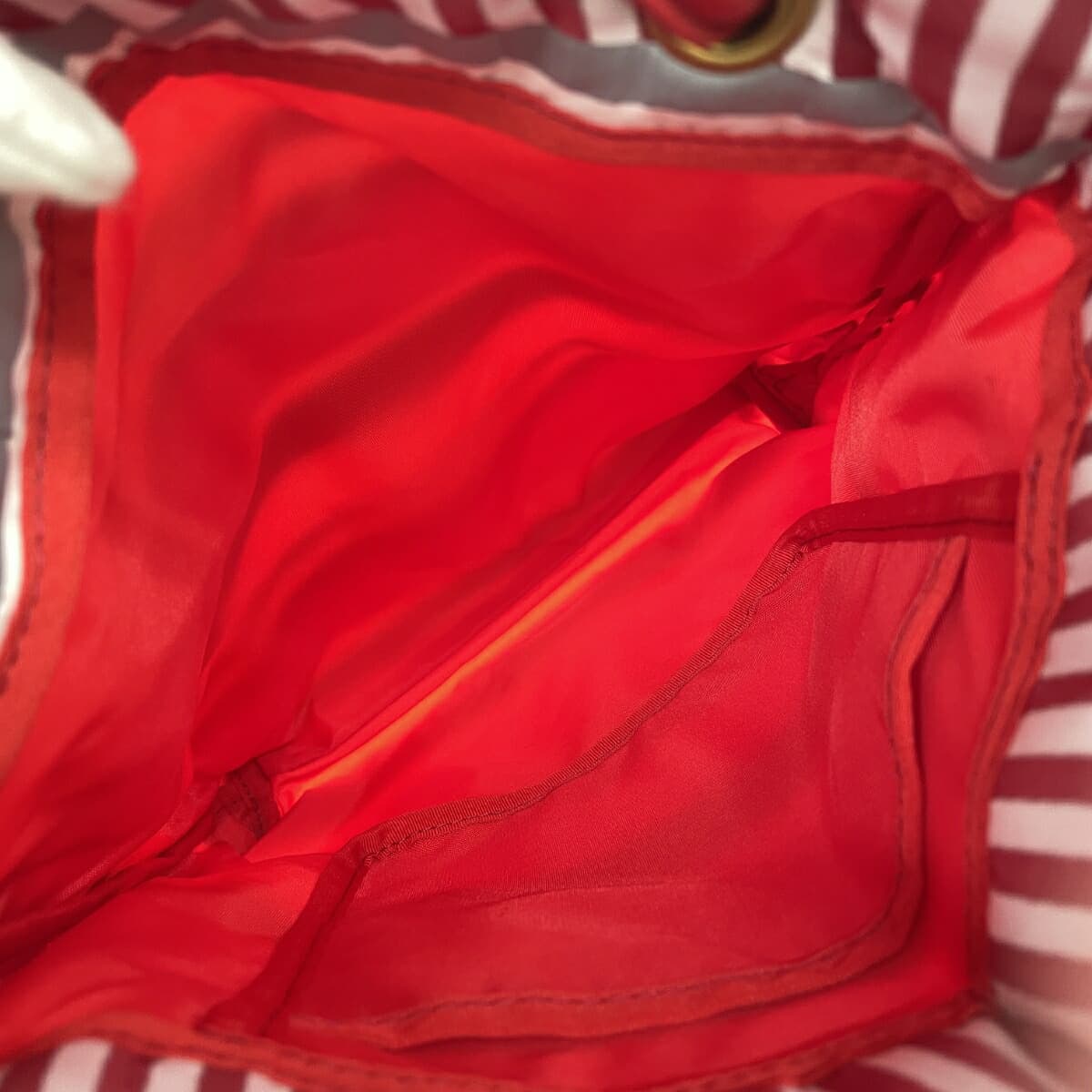 SYMPOSION Shunposhion Tote Bag Asteri Like New Border Trico Nylon Multicolor Ladies 7