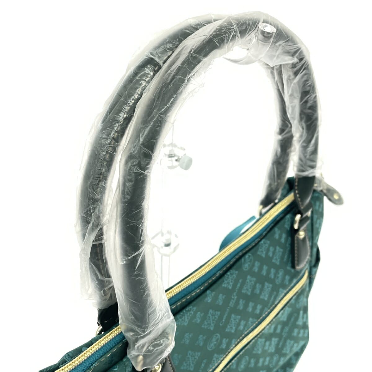 CHRISTIAN OLIVIER 2WAY Tote Bag Like New Monogram Nylon Green Ladies 4