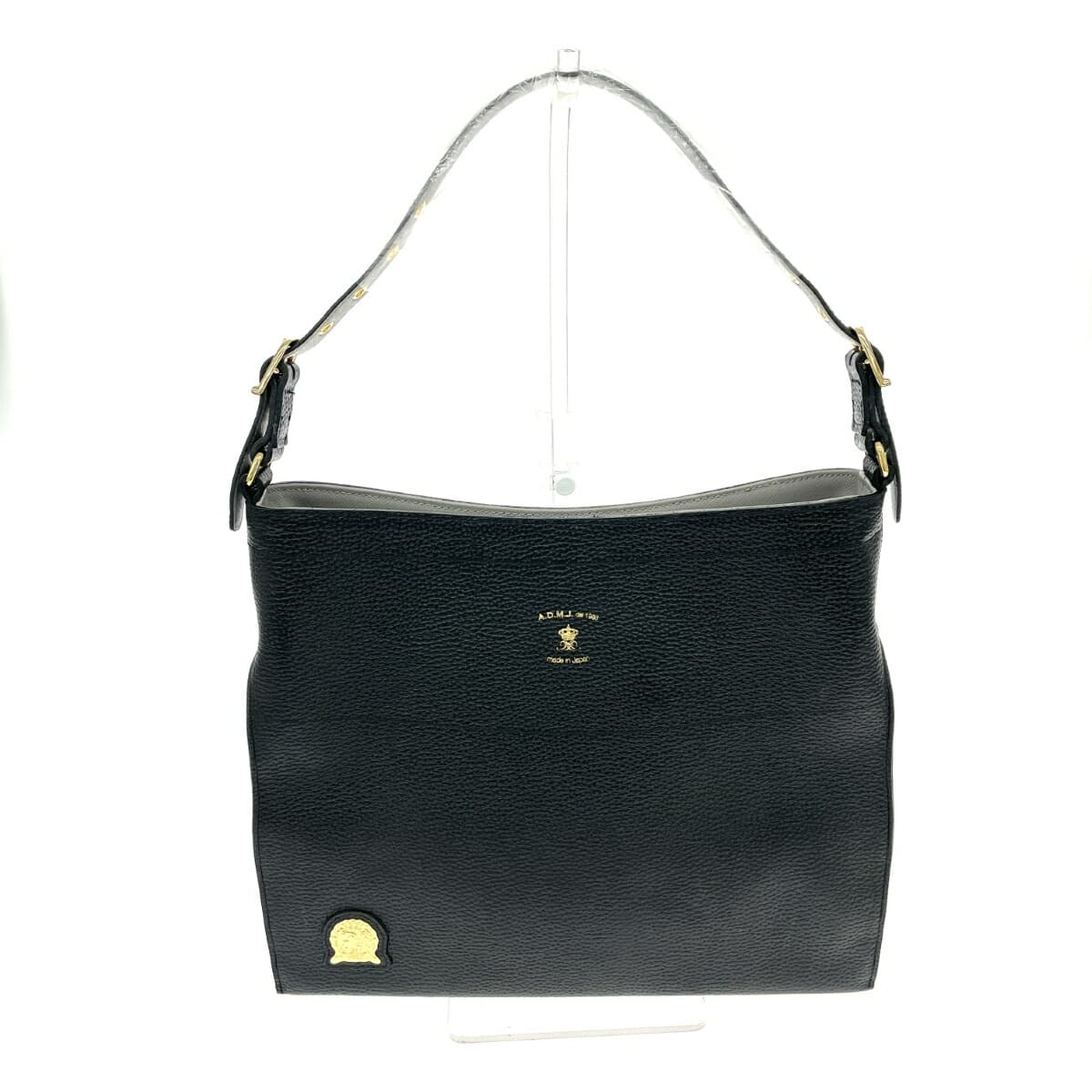 A.D.M.J (Accessoires De Mademoiselle) Accessoires De Mademoiselle Jap One Shoulder Bag Like New Leather Black