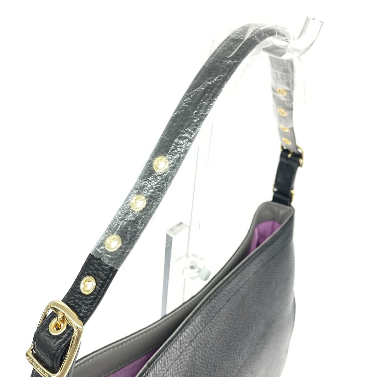 A.D.M.J (Accessoires De Mademoiselle) Accessoires De Mademoiselle Jap One Shoulder Bag Like New Leather Black 4