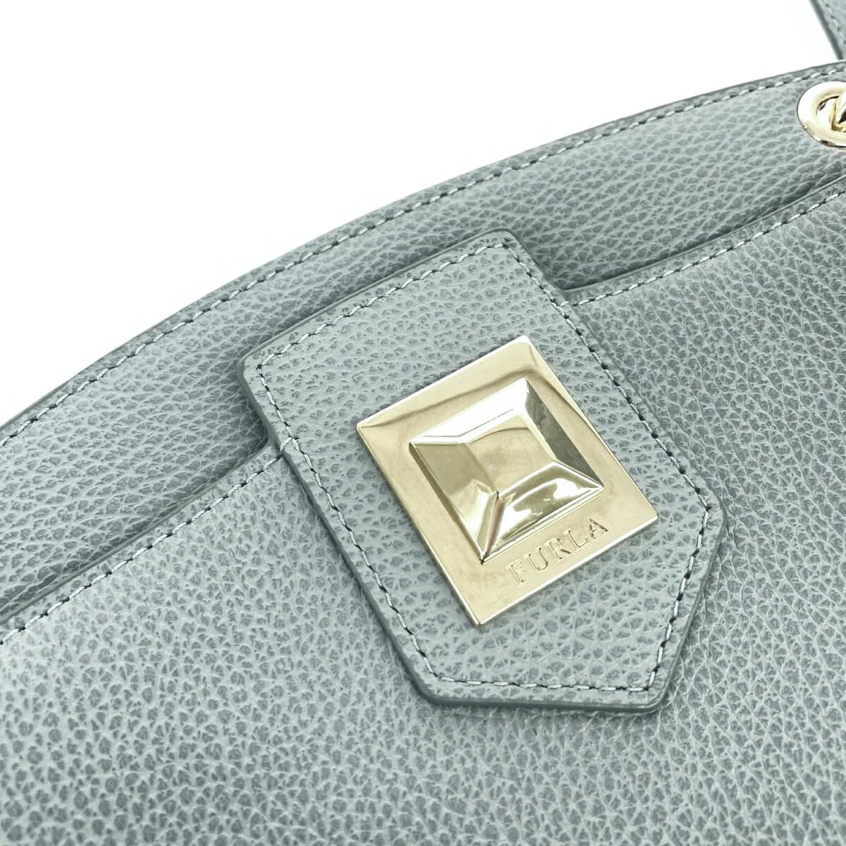 FURLA Anamini Crossbody Leather Light Blue Blue Women's 5