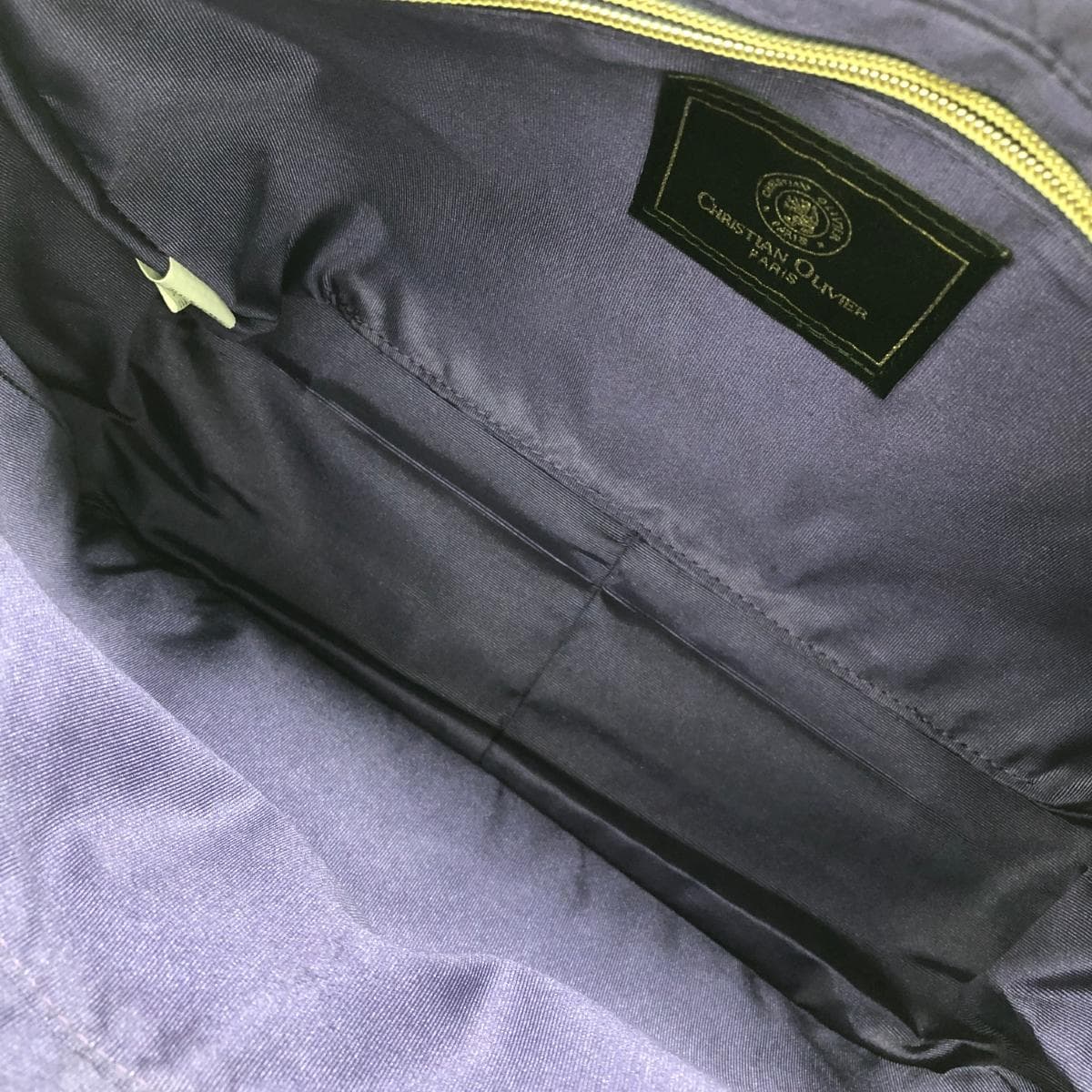 CHRISTIAN OLIVIER 2WAY Tote Bag Good Condition Monogram/Leopard/Nylon/Gold Color 4