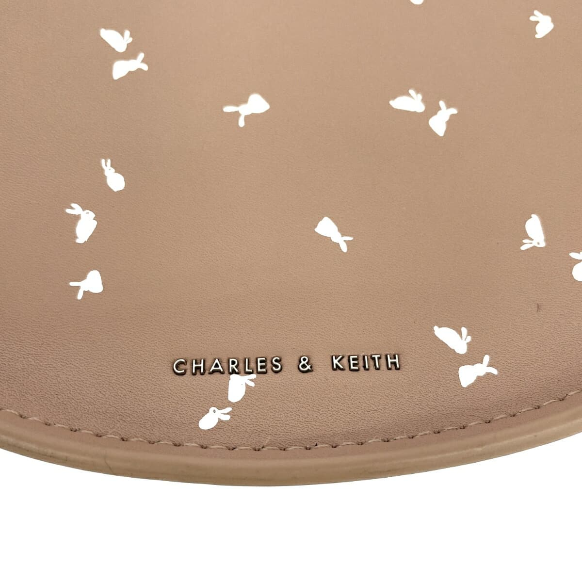 CHARLES&KEITH 2WAY Bag Like New PVC Pink/Beige Women's 6