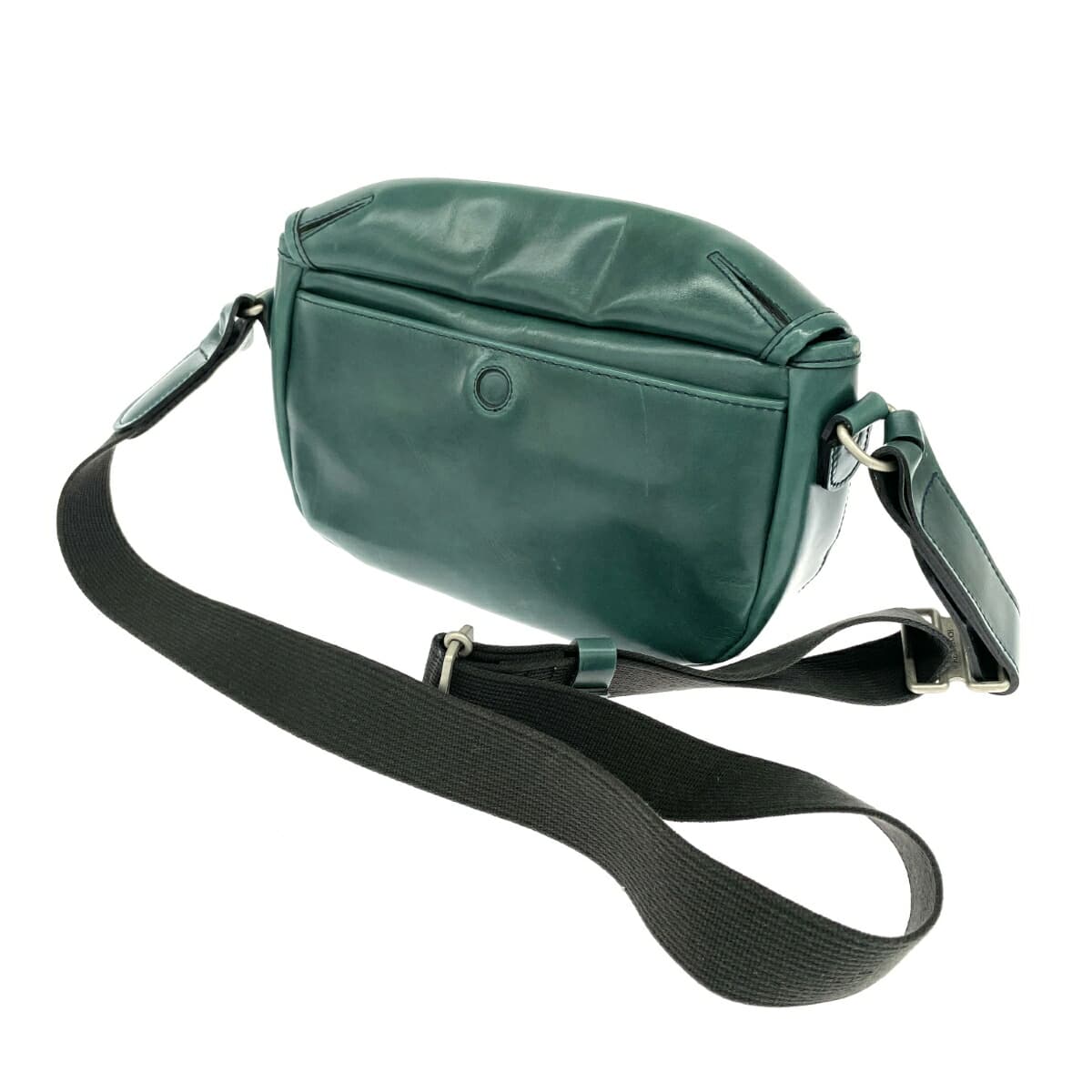 HERGOPOCH Ergopock Shoulder Bag Waxing Leather Emerald Green Green Ladies 3