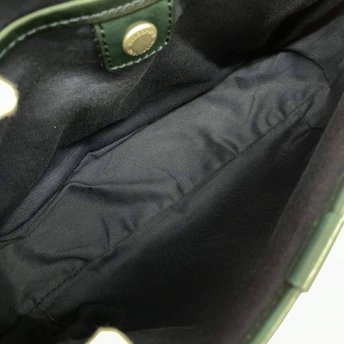 HERGOPOCH Ergopock Shoulder Bag Waxing Leather Emerald Green Green Ladies 5