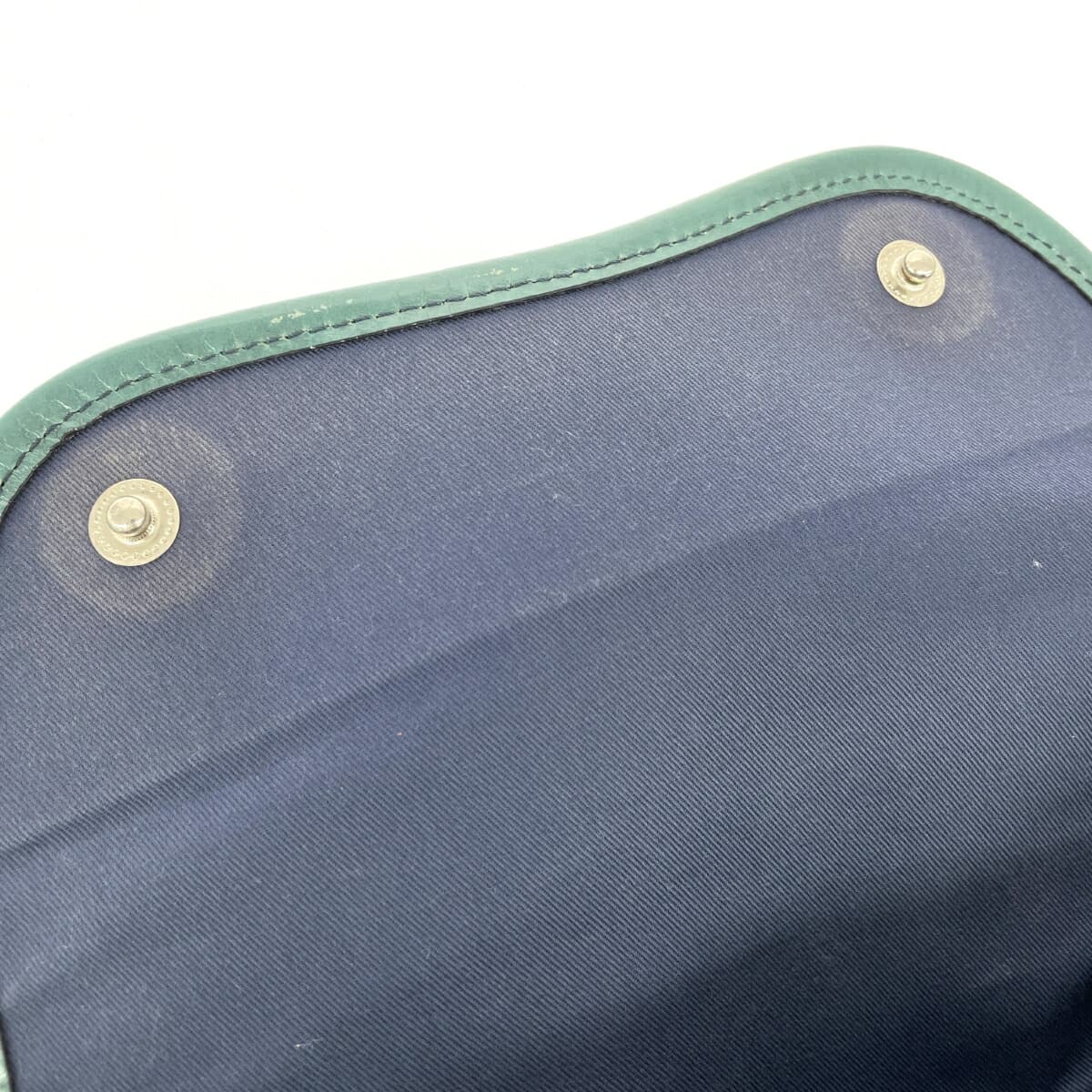 HERGOPOCH Ergopock Shoulder Bag Waxing Leather Emerald Green Green Ladies 7