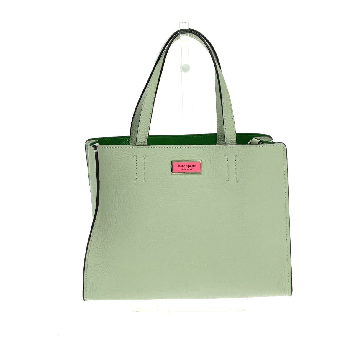 Kate Spade Sam Medium Satchel Leather Light Green Green Ladies